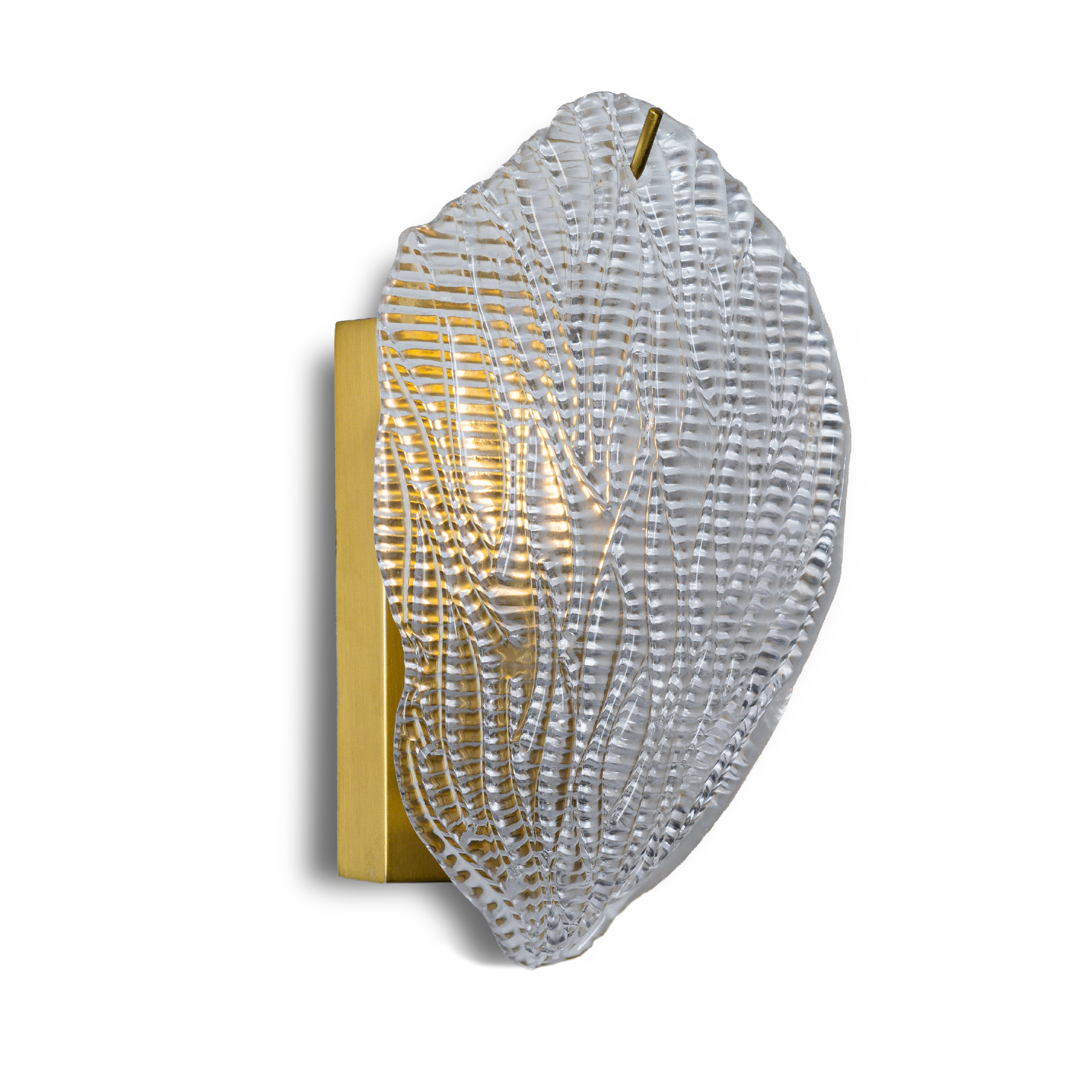 MULBERRY LEAVES ANTIQUE BRASS WALL LAMP