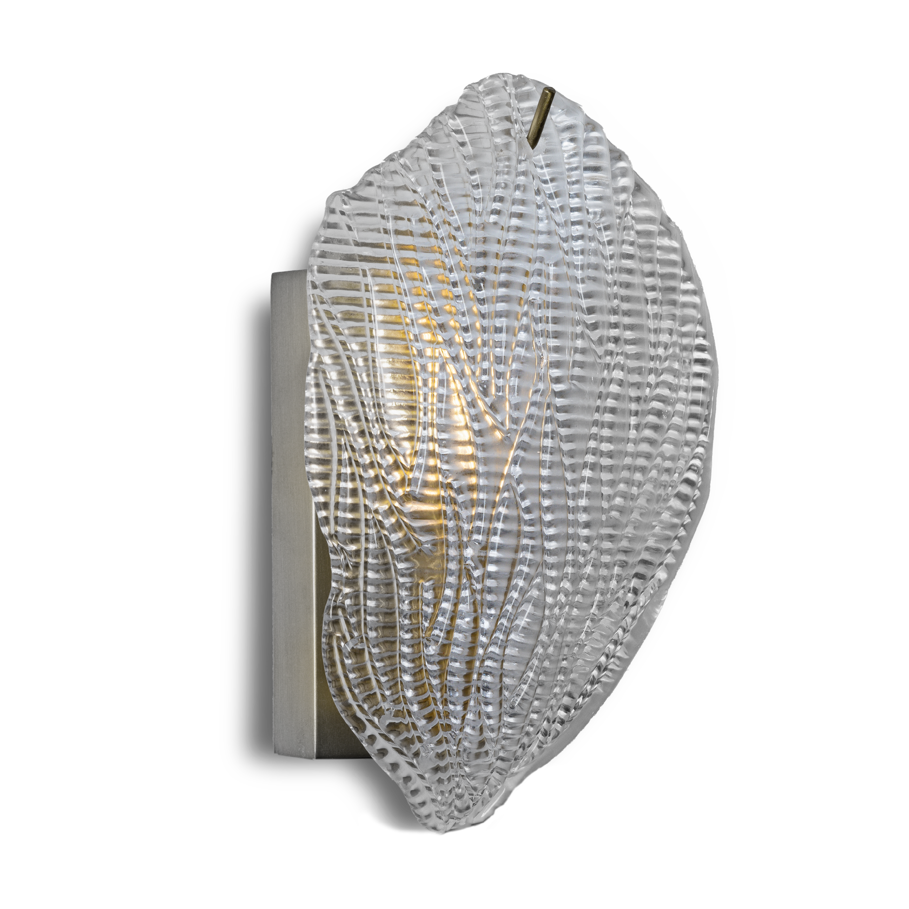 MULBERRY LEAVES NICKEL WALL LAMP