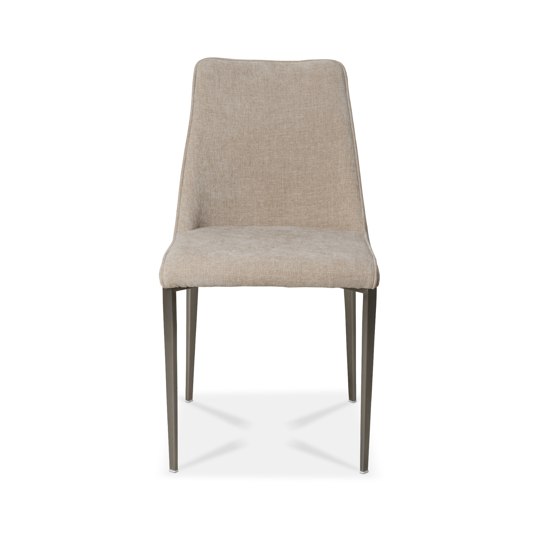 DAPHNE NATURAL NICKEL DINING CHAIR