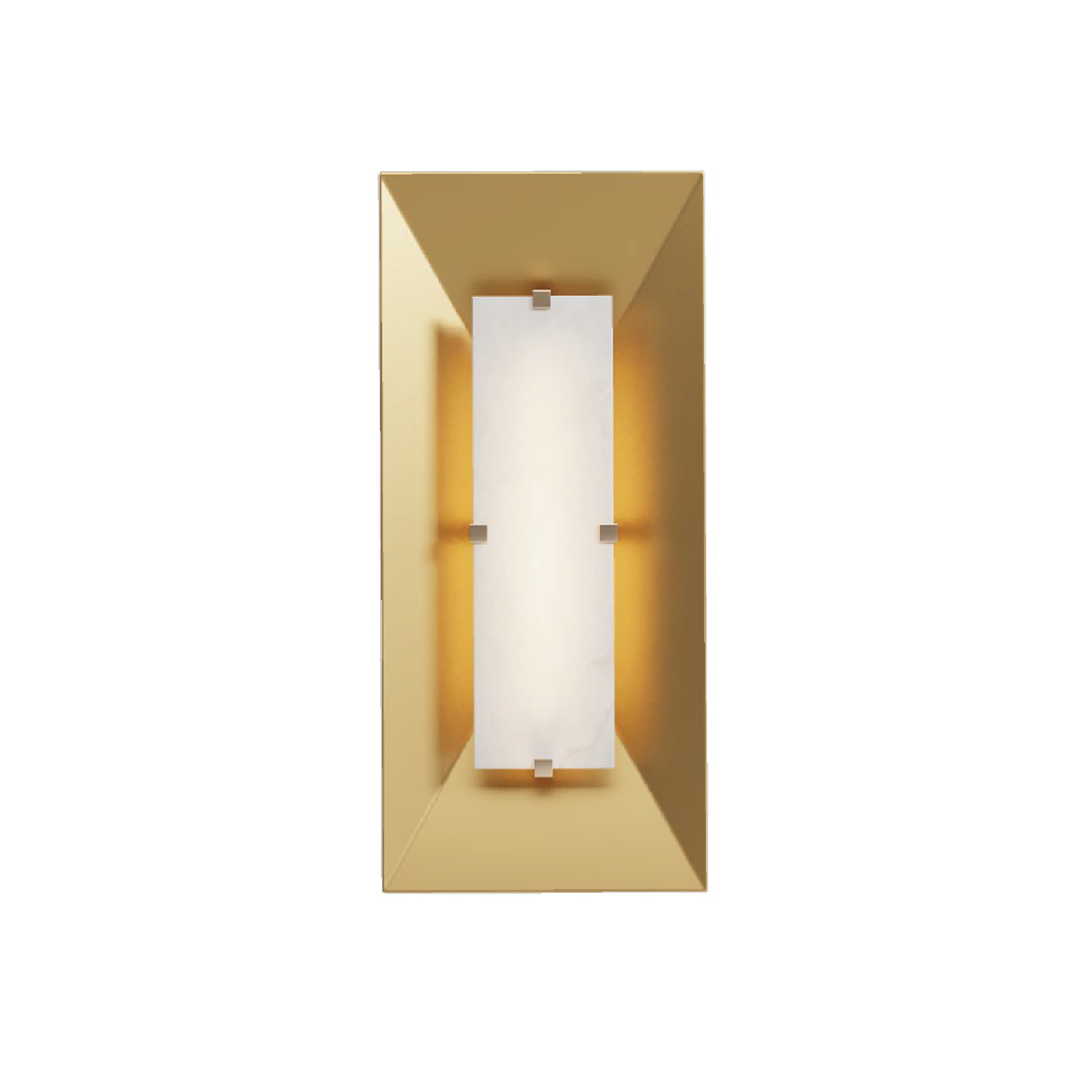 APOLLO ALABASTER BRASS WALL LAMP
