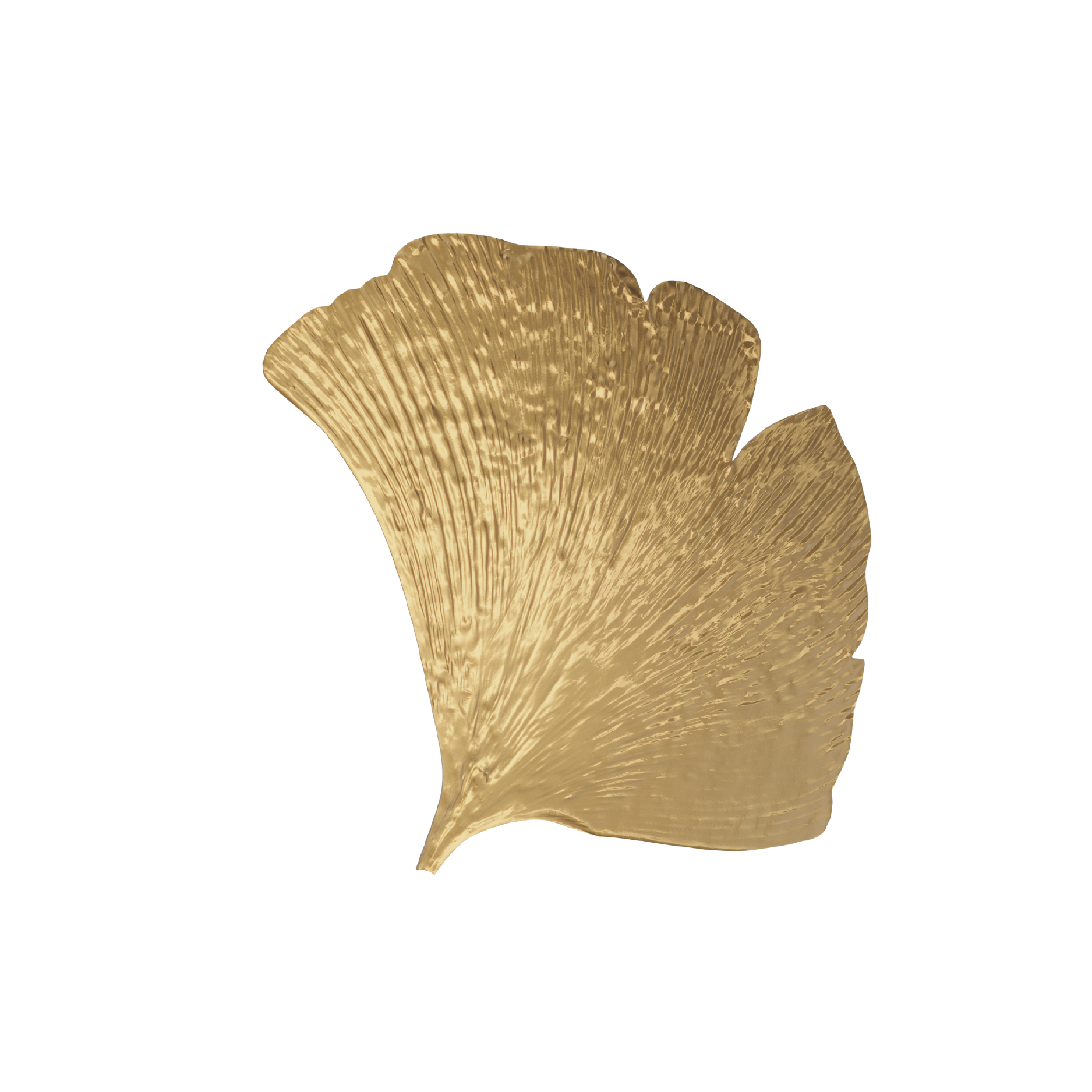 BILOBA LEAF BRASS MEDIUM WALL LAMP