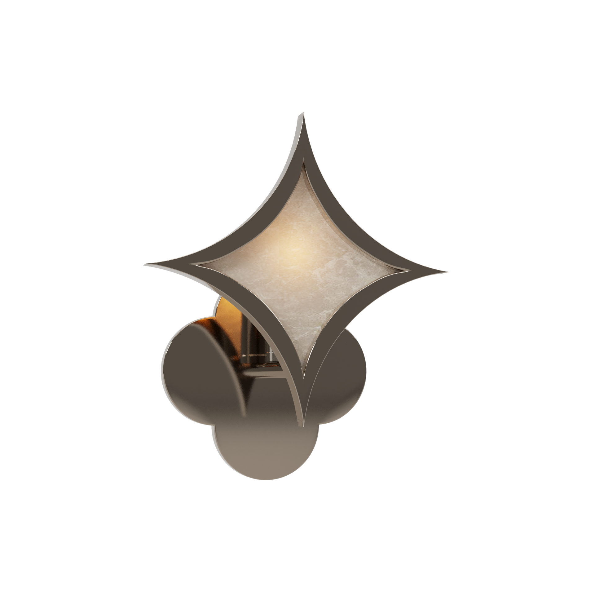 LOSANGE NICKEL WALL LAMP