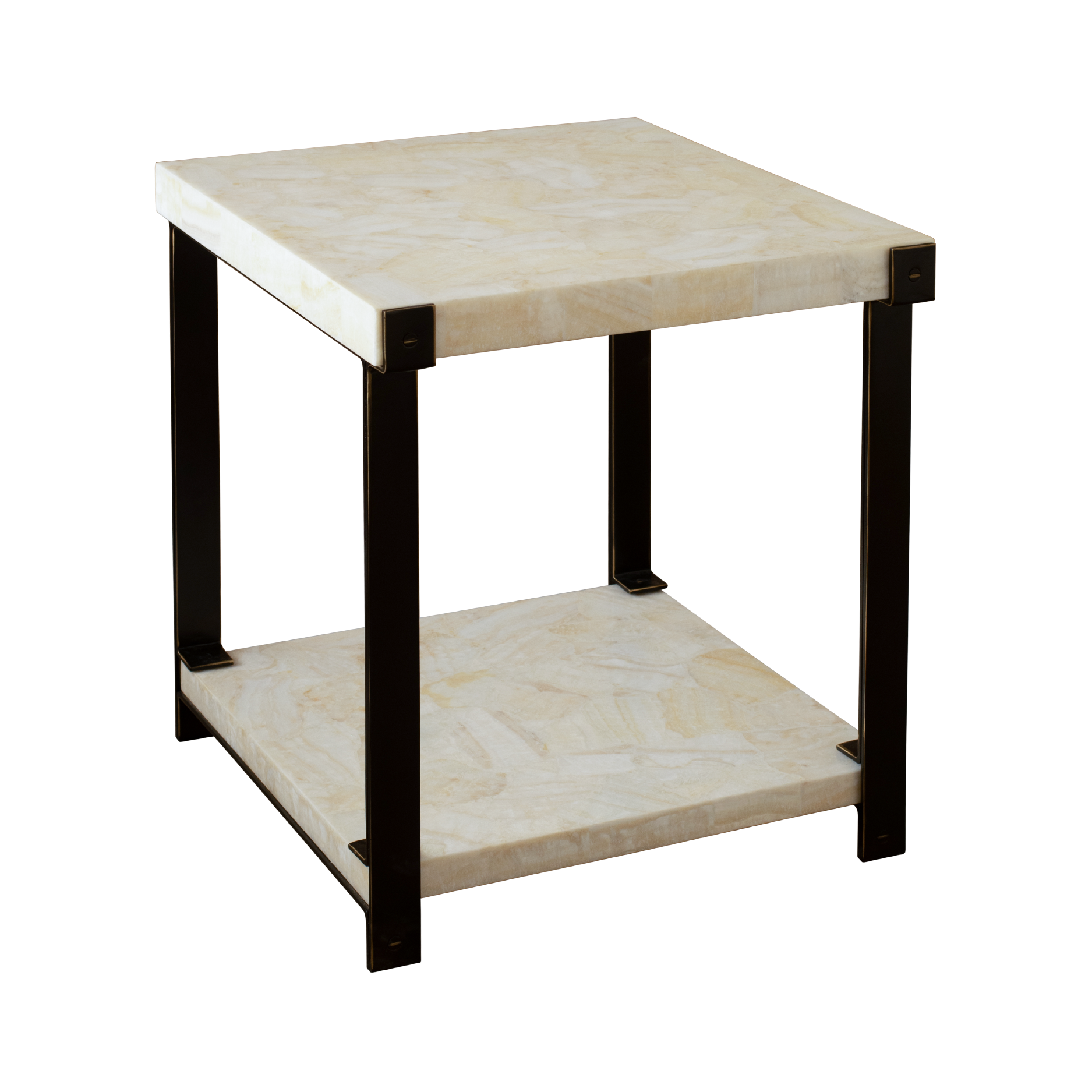 LEOPOLD CRYSTAL STONE END TABLE