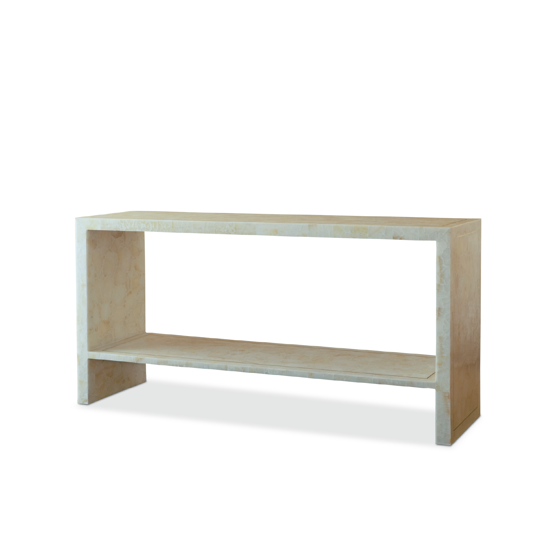 CLARA CRYSTAL STONE RECTANGULAR CONSOLE