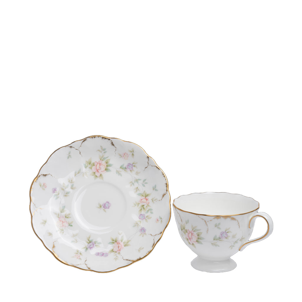 REMEMBRANCE SET OF TEA CUP & SAUCER WITH 1PR GIFT PACK