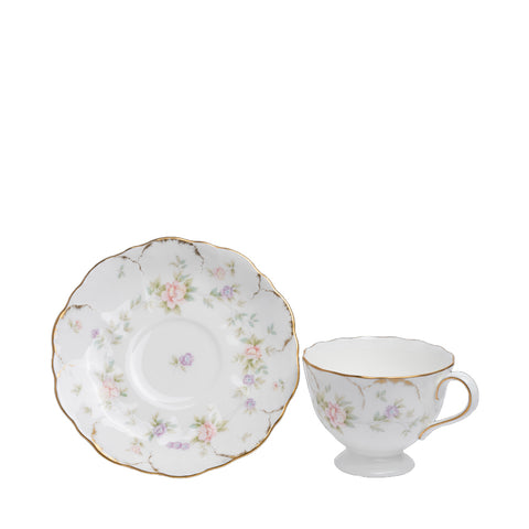 REMEMBRANCE SET OF TEA CUP & SAUCER WITH 1PR GIFT PACK