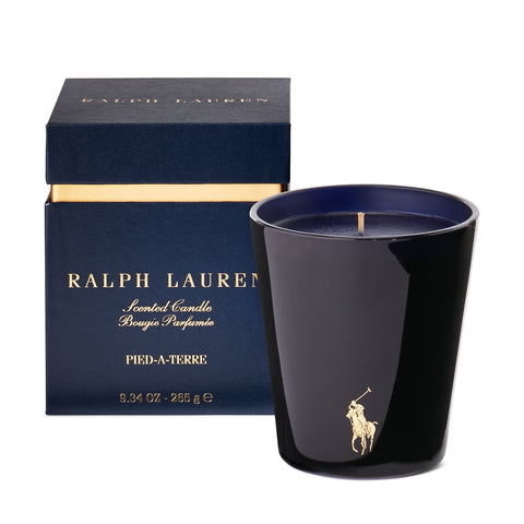 PIED A TERRE CANDLE NAVY AND GOLD