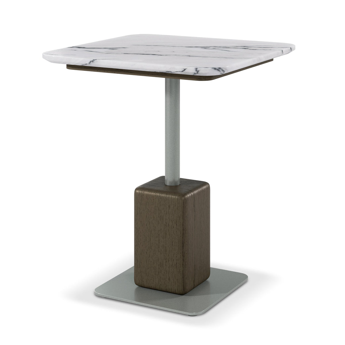 GEM CUARCITA MOCCA STONE TOP END TABLE