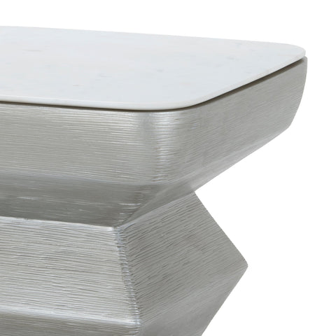 FLOW SILVER END TABLE
