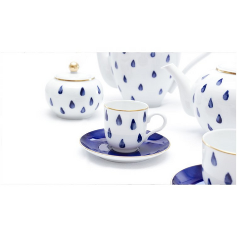 ATLANTICO COFFEE CUP AND SAUCER SET OF 6