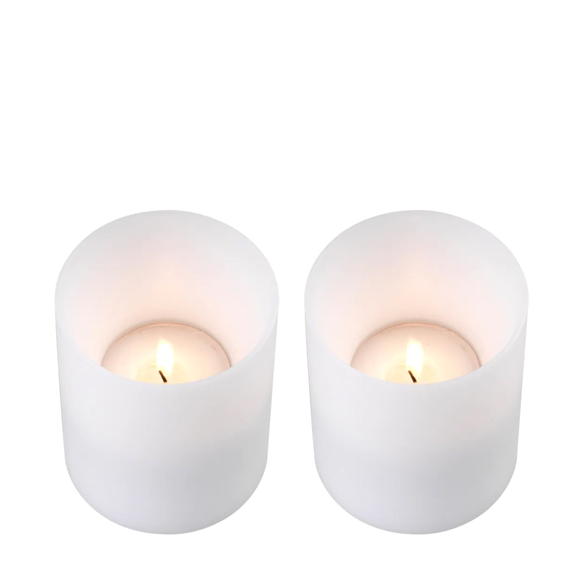 DEEP SET OF 2 ARTIFICIAL CANDLE