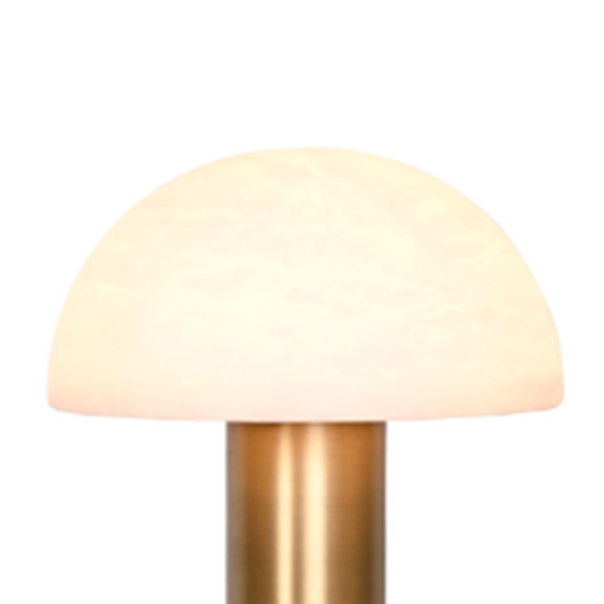 ALABASTER MUSHROOM TABLE LAMP