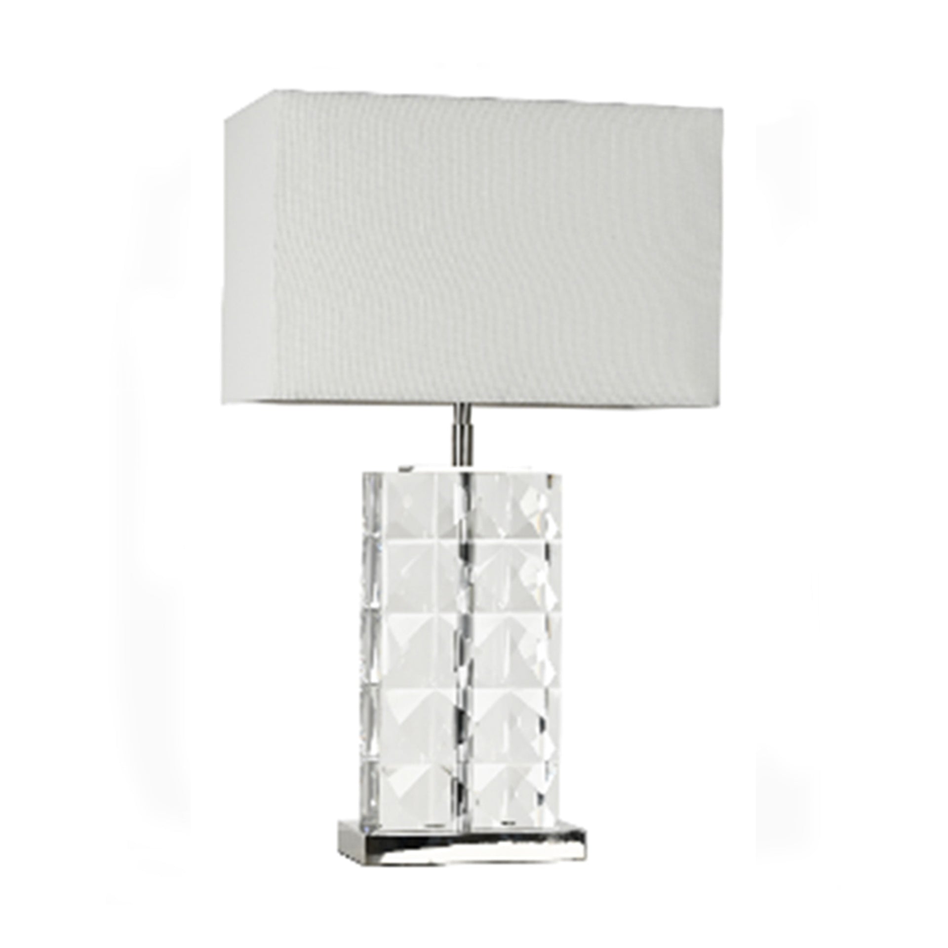 GLARING PETITE CRYSTAL TABLE LAMP
CLEAR NICKEL