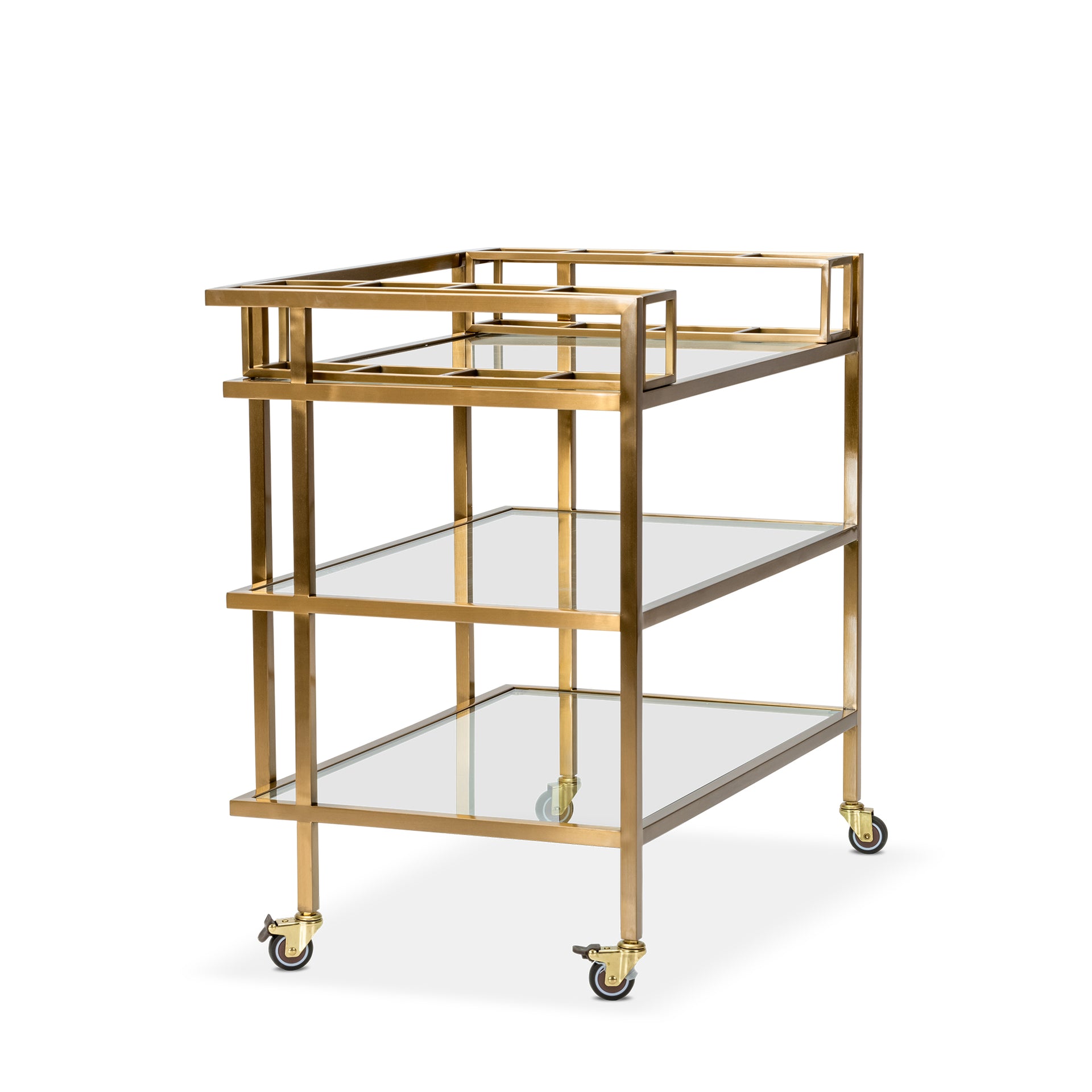 SANDRA BRUSHED BRASS
TROLLEY