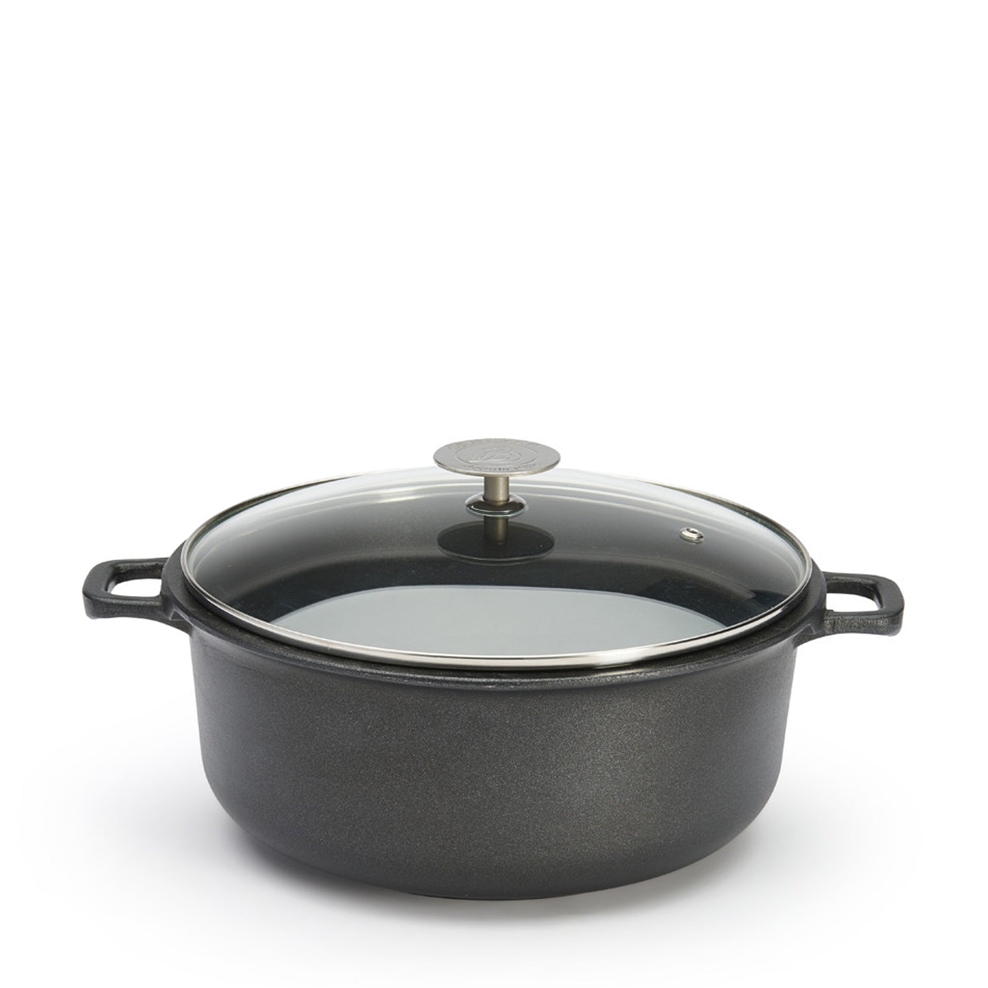 ROUND NON-STICK STEWPAN CHOC EXTREME WITH GLASS LID 24 CM