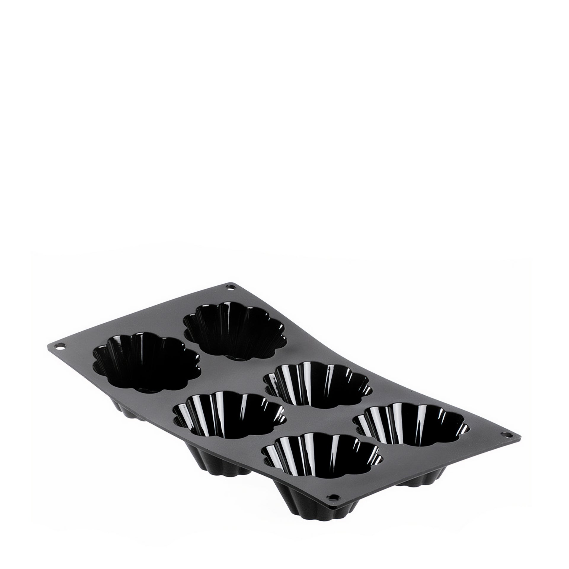 TRAY 6 SMALL BRIOCHES MOUL FLEX, SILICONE