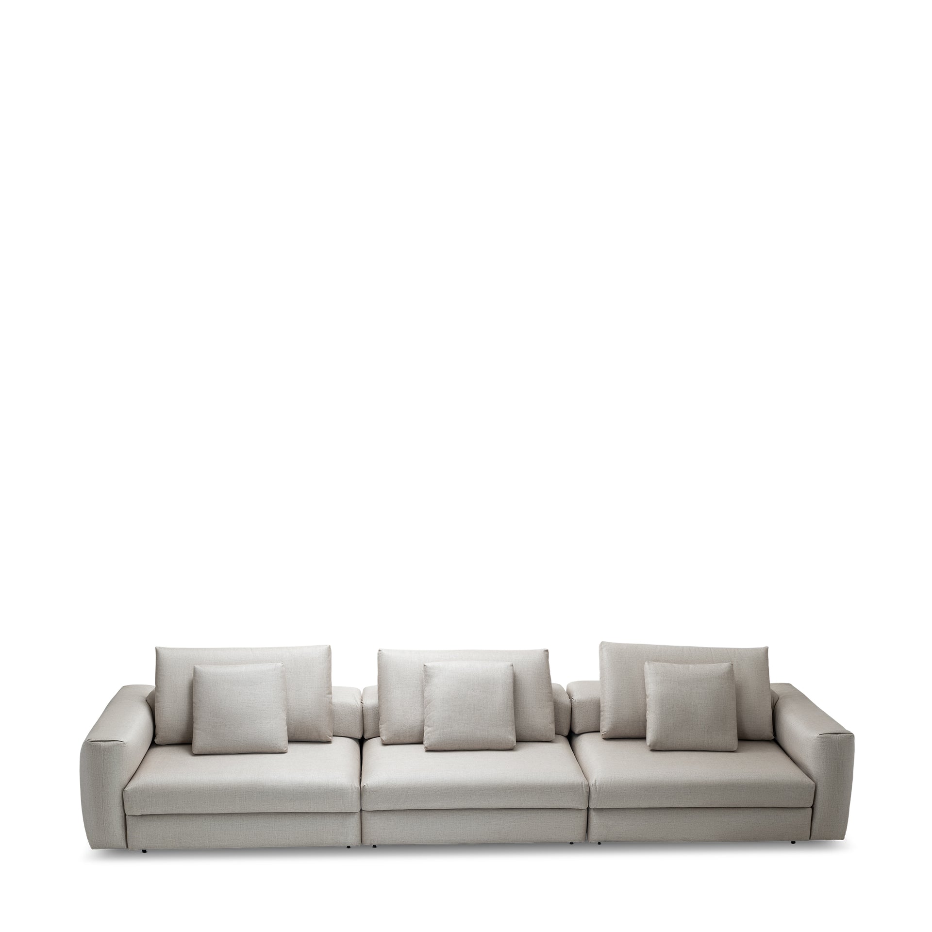 BERAT GREIGE WOVEN 3-SEATER SOFA COMPOSITION
AUTOMATIC RECLINING