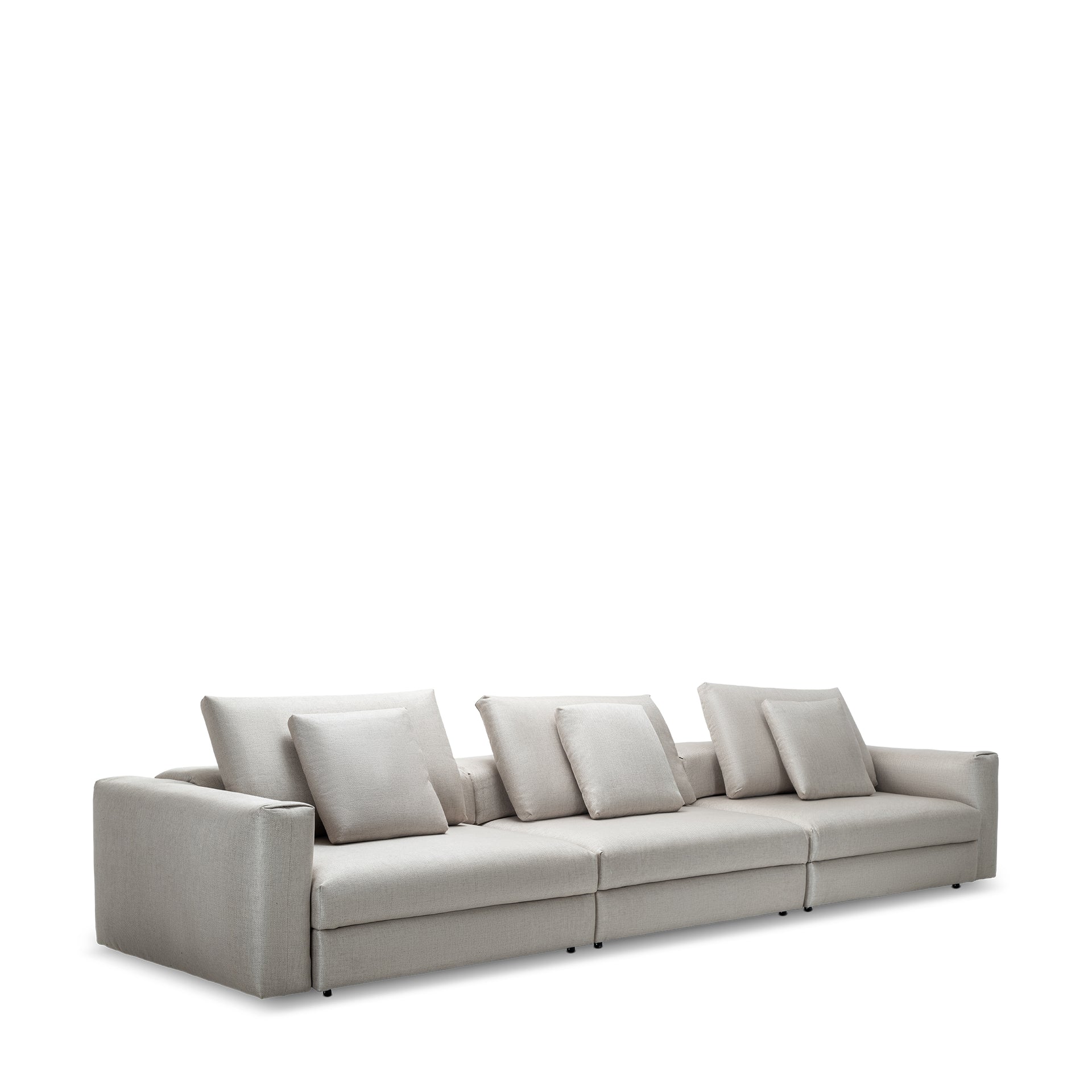 BERAT GREIGE WOVEN 3-SEATER SOFA COMPOSITION
AUTOMATIC RECLINING