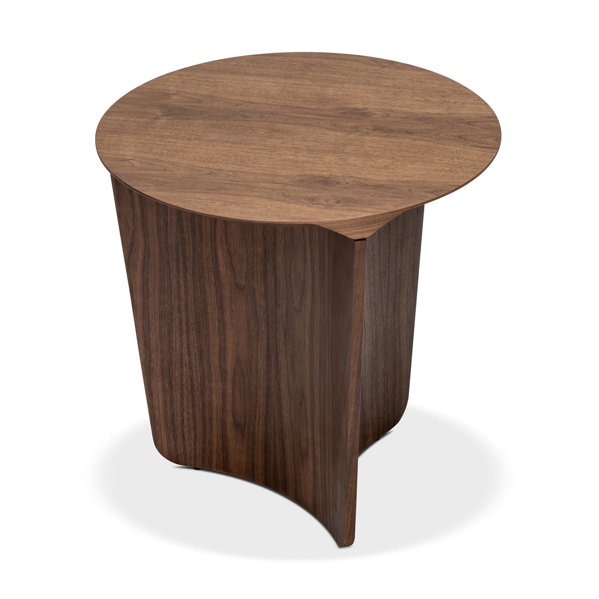 ADAGIO WALNUT ROUND SIDE TABLE