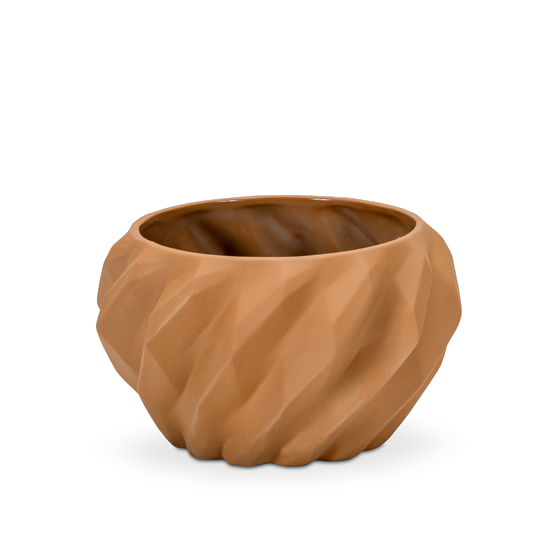 PLISSAN GEOMETRICO OCHRE LARGE BOWL
