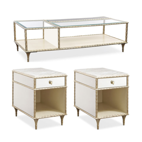 FONTAINEBLEAU COCKTAIL TABLE & SIDE TABLES