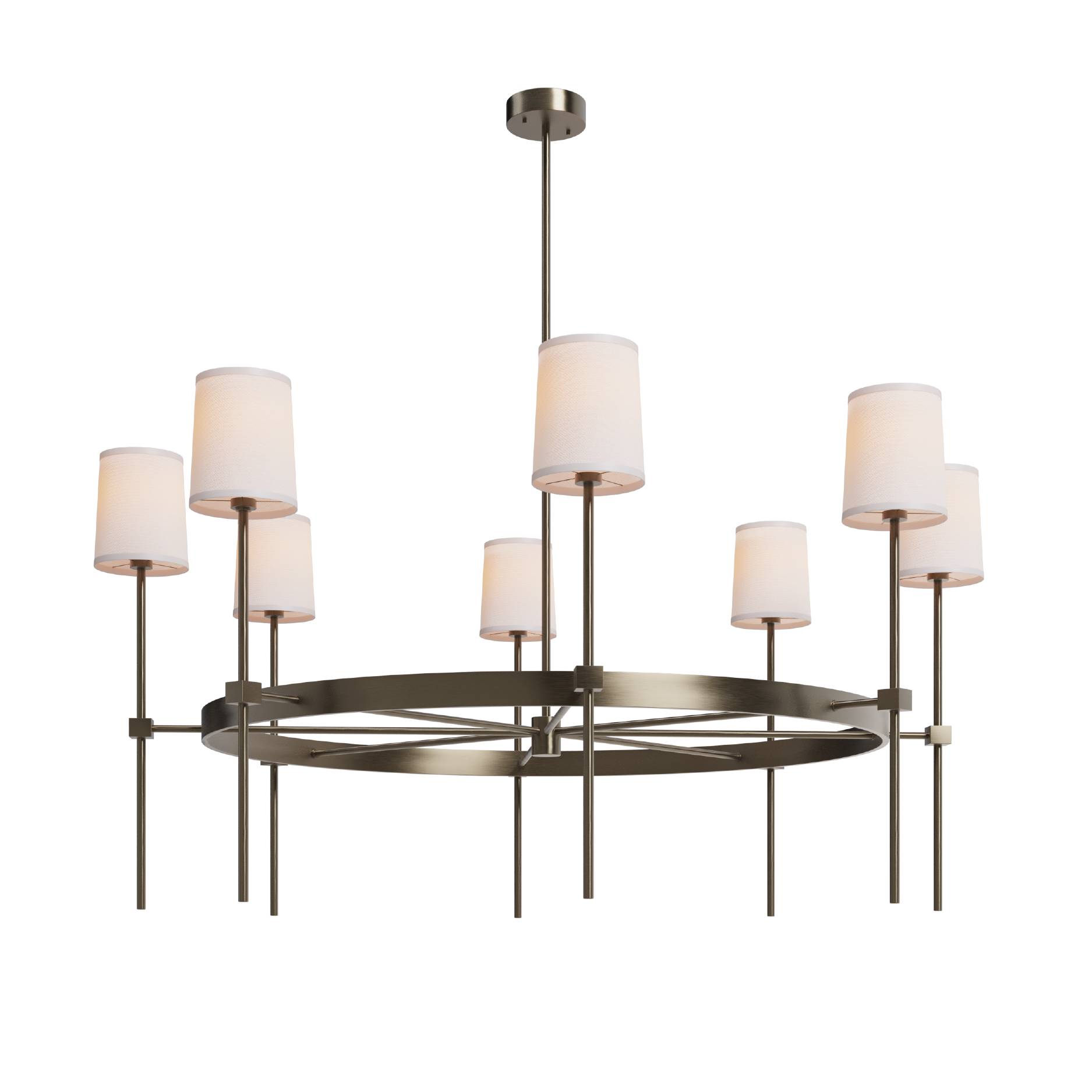 MINERVA OCTET NICKEL CHANDELIER