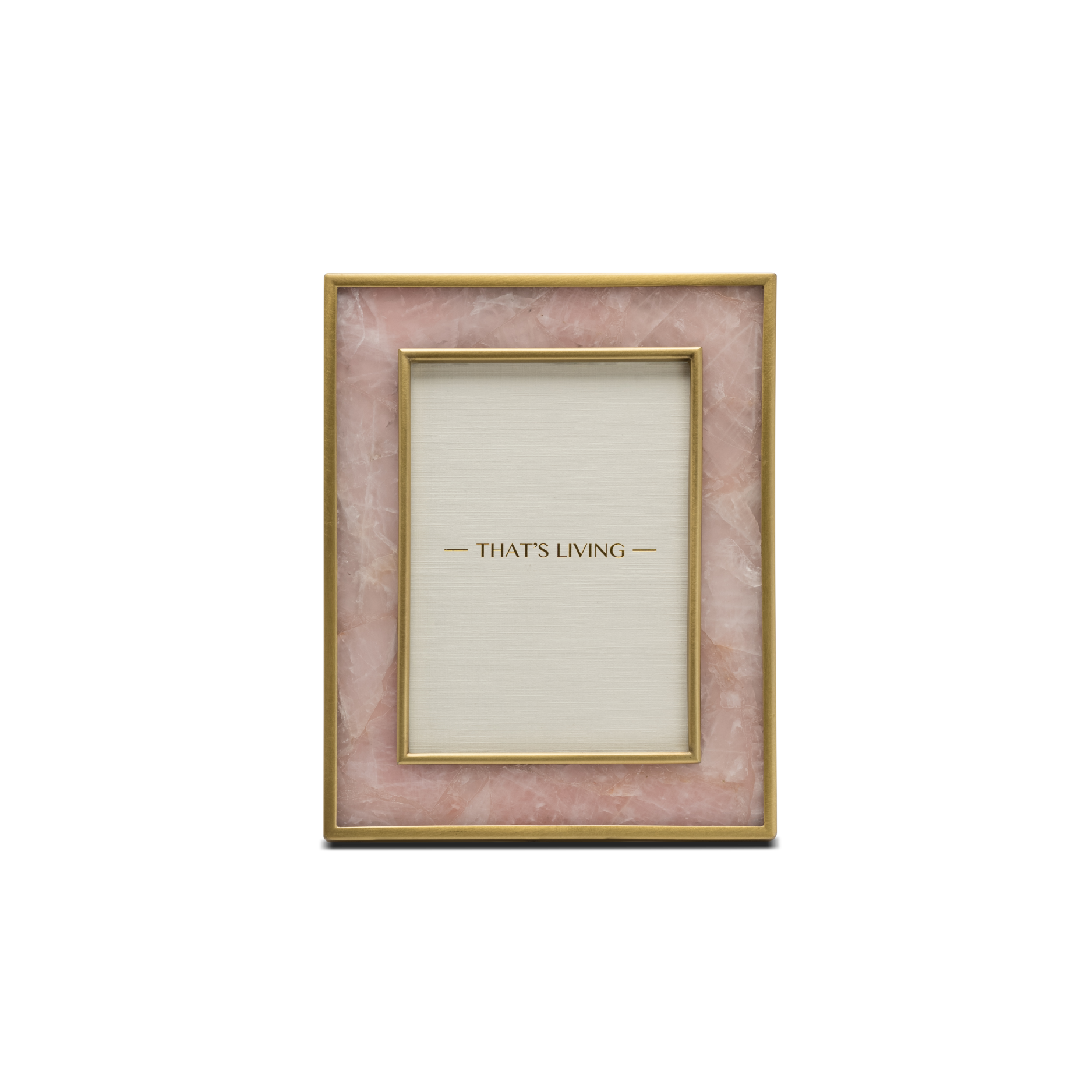 VALORA ROSE QUARTZ 5" X 7" PHOTO FRAME