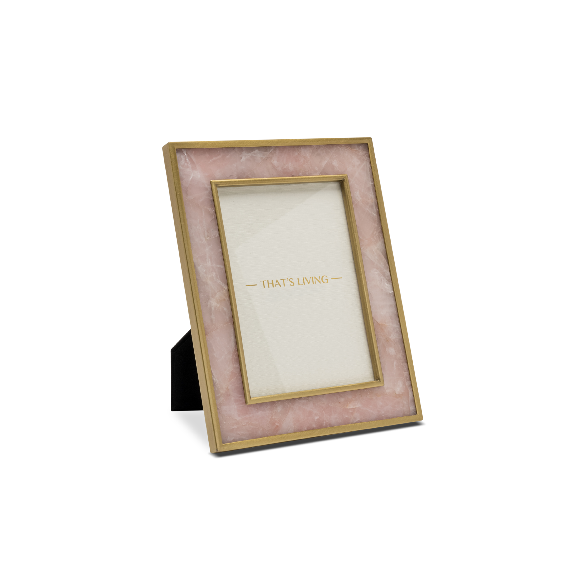 VALORA ROSE QUARTZ 5" X 7" PHOTO FRAME