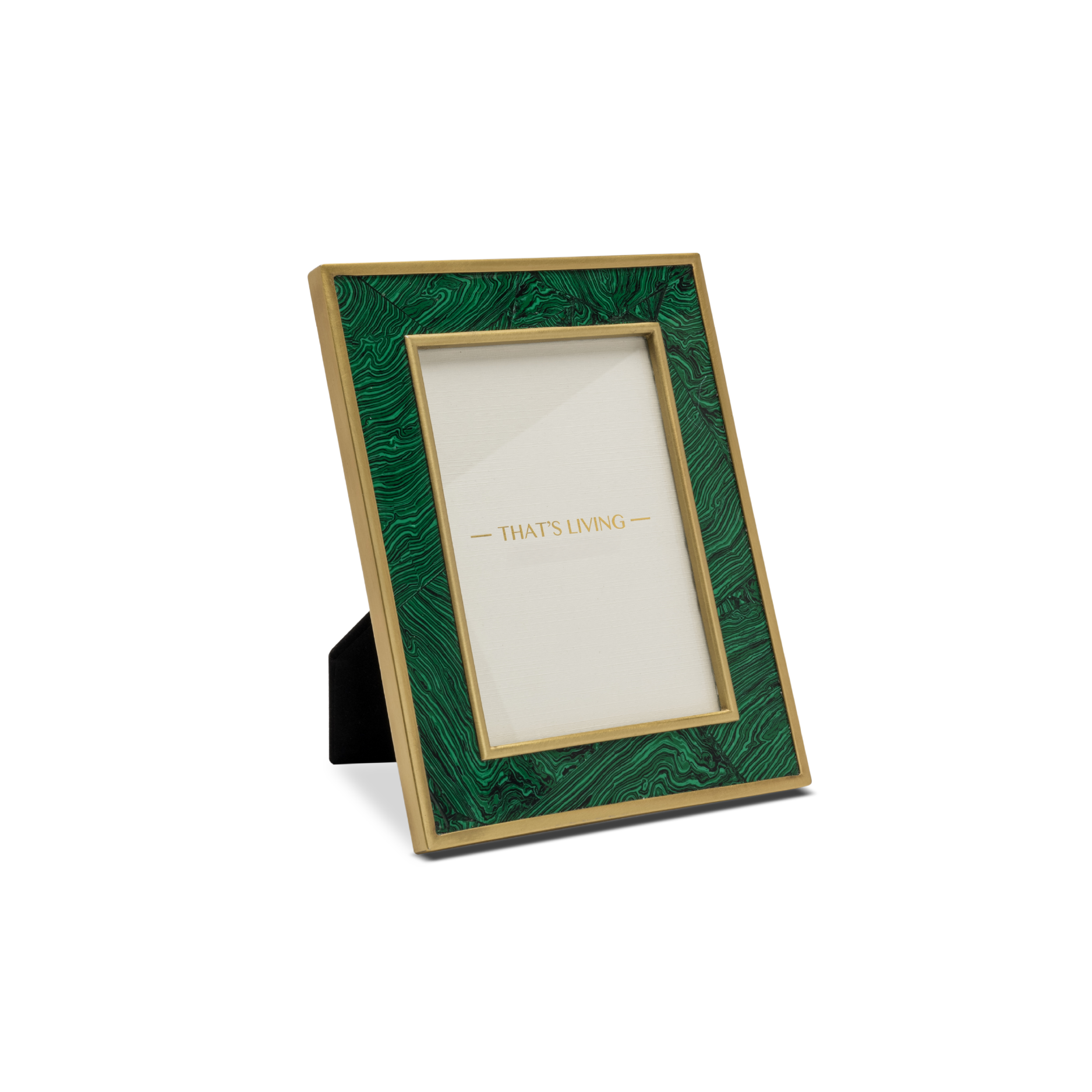 SILVA FAUX MALACHITE 5" X 7" PHOTO FRAME