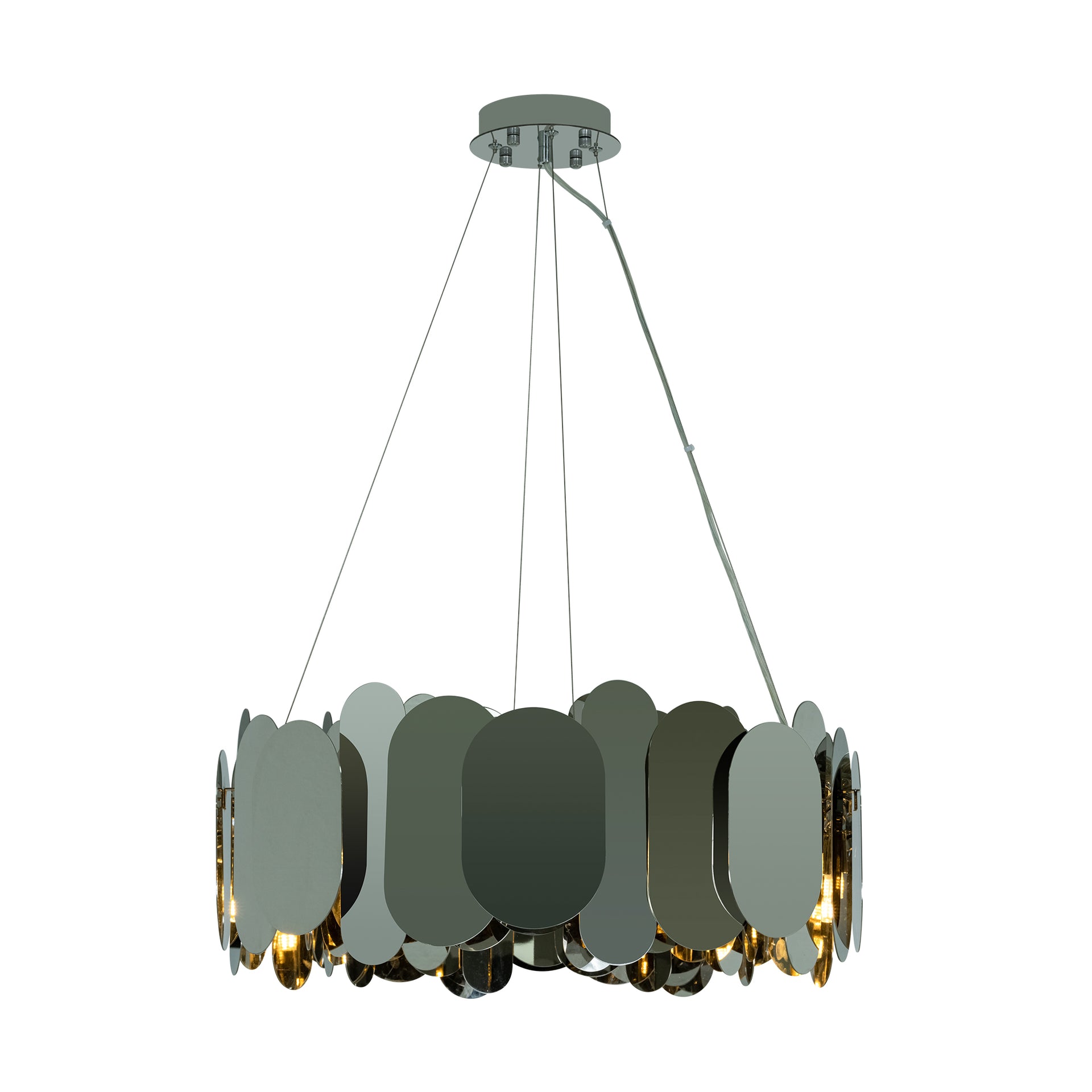 ANAYA LARGE CHROME CHANDELIER