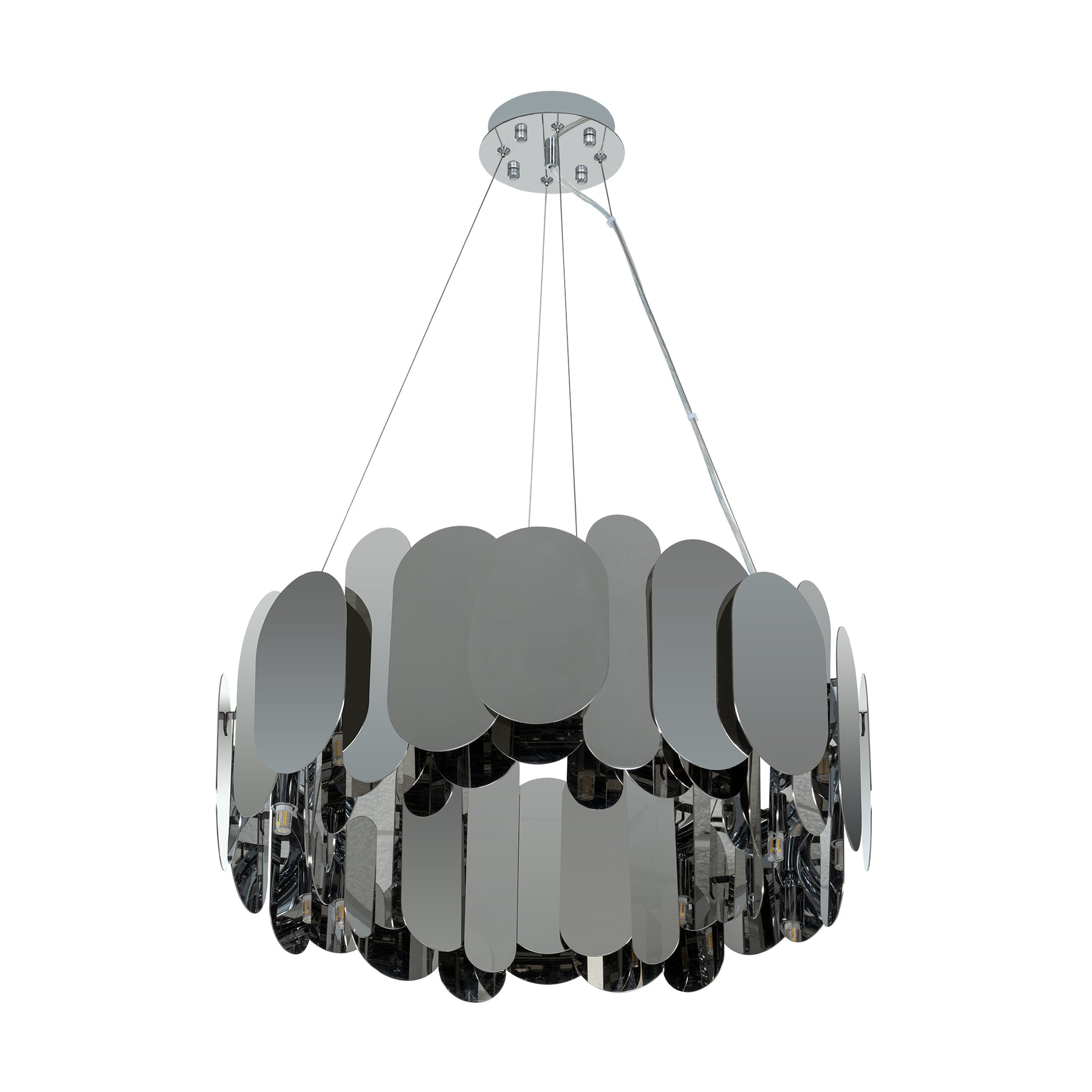 ANAYA LARGE CHROME CHANDELIER