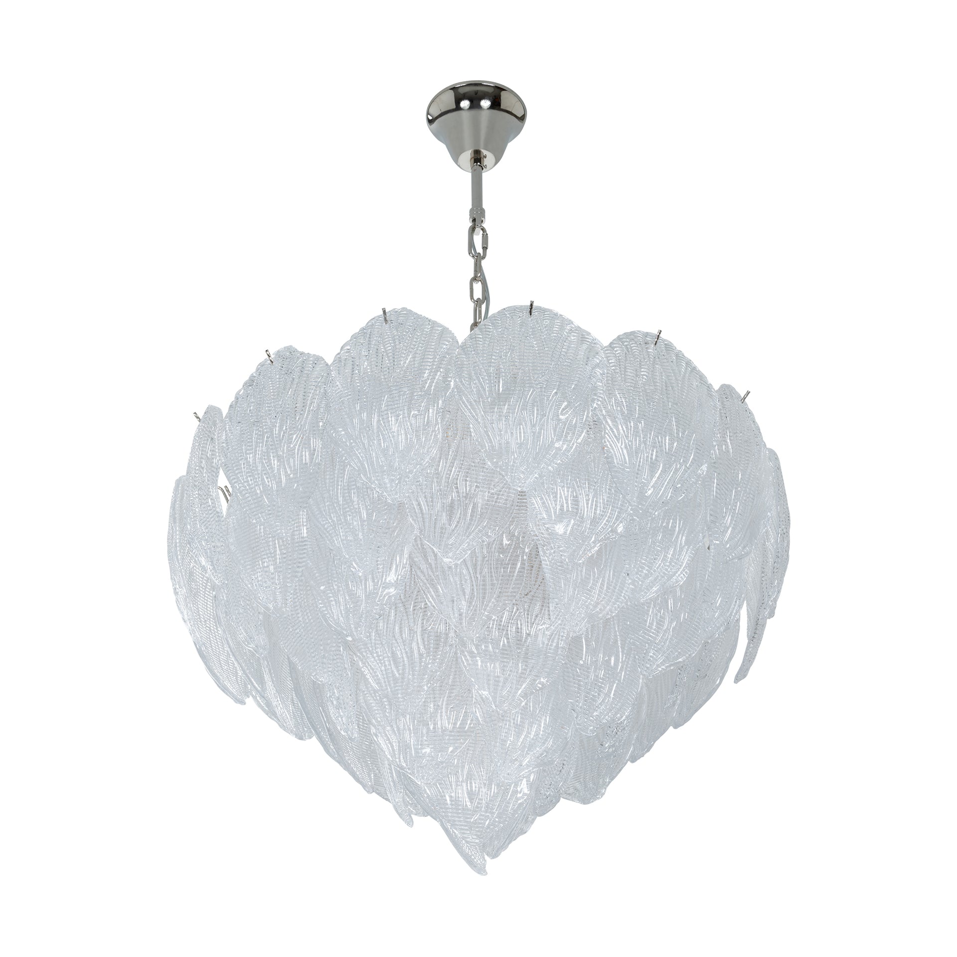 POPPY LARGE NICKEL CHANDELIER