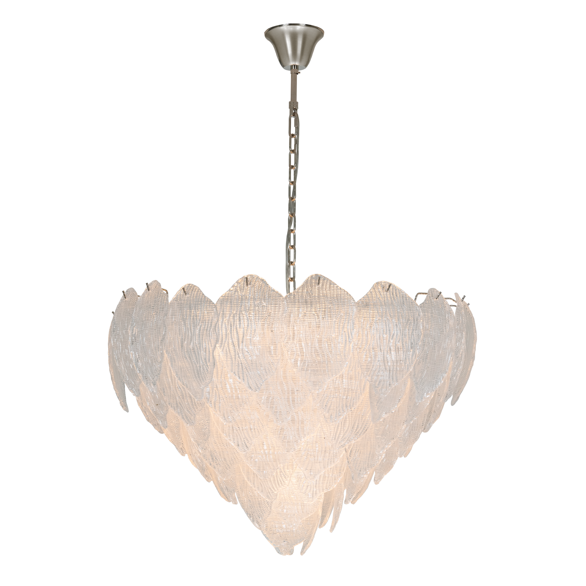 MULBERRY LEAVES NICKEL CHANDELIER