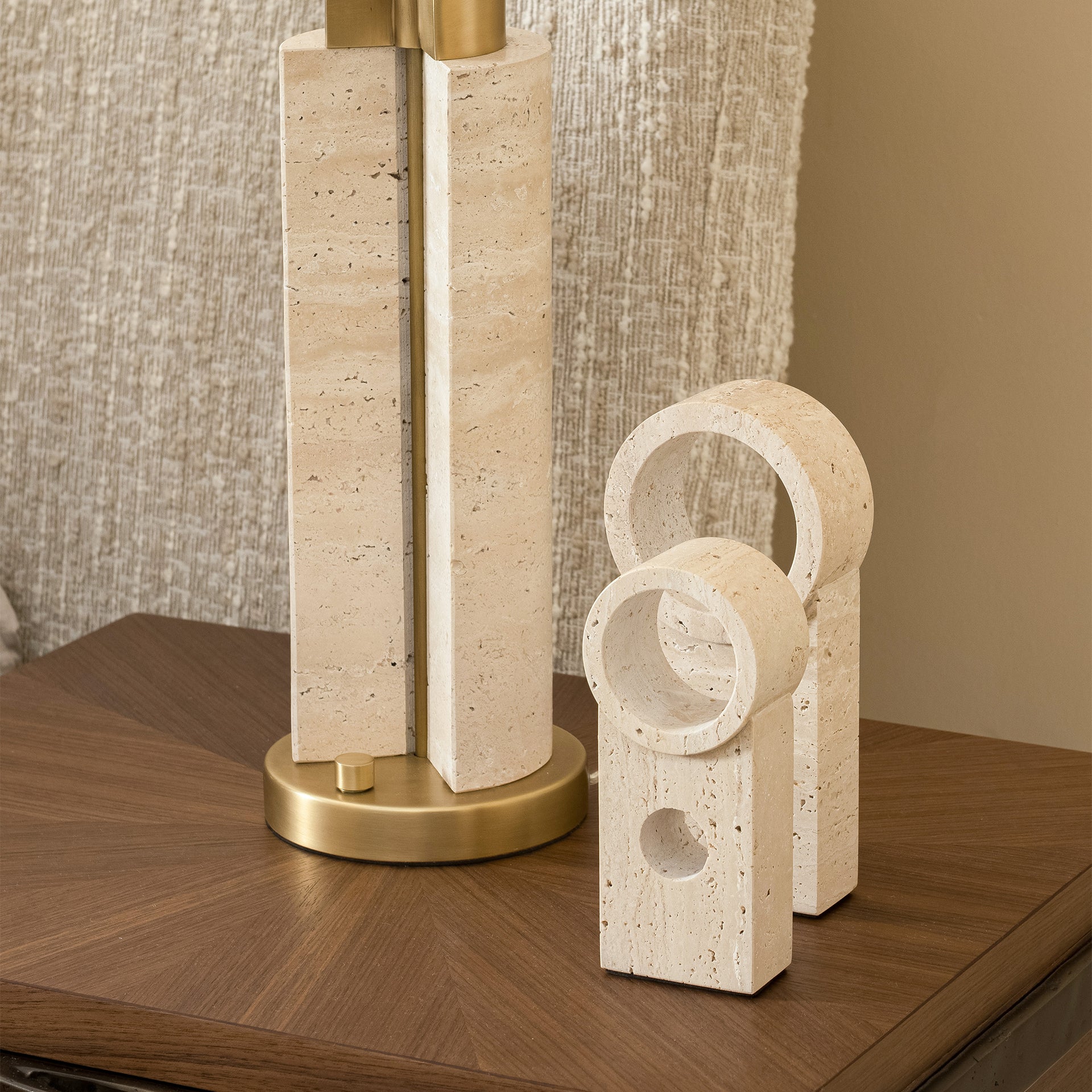 GINZA TRAVERTINE PETITE DECOR