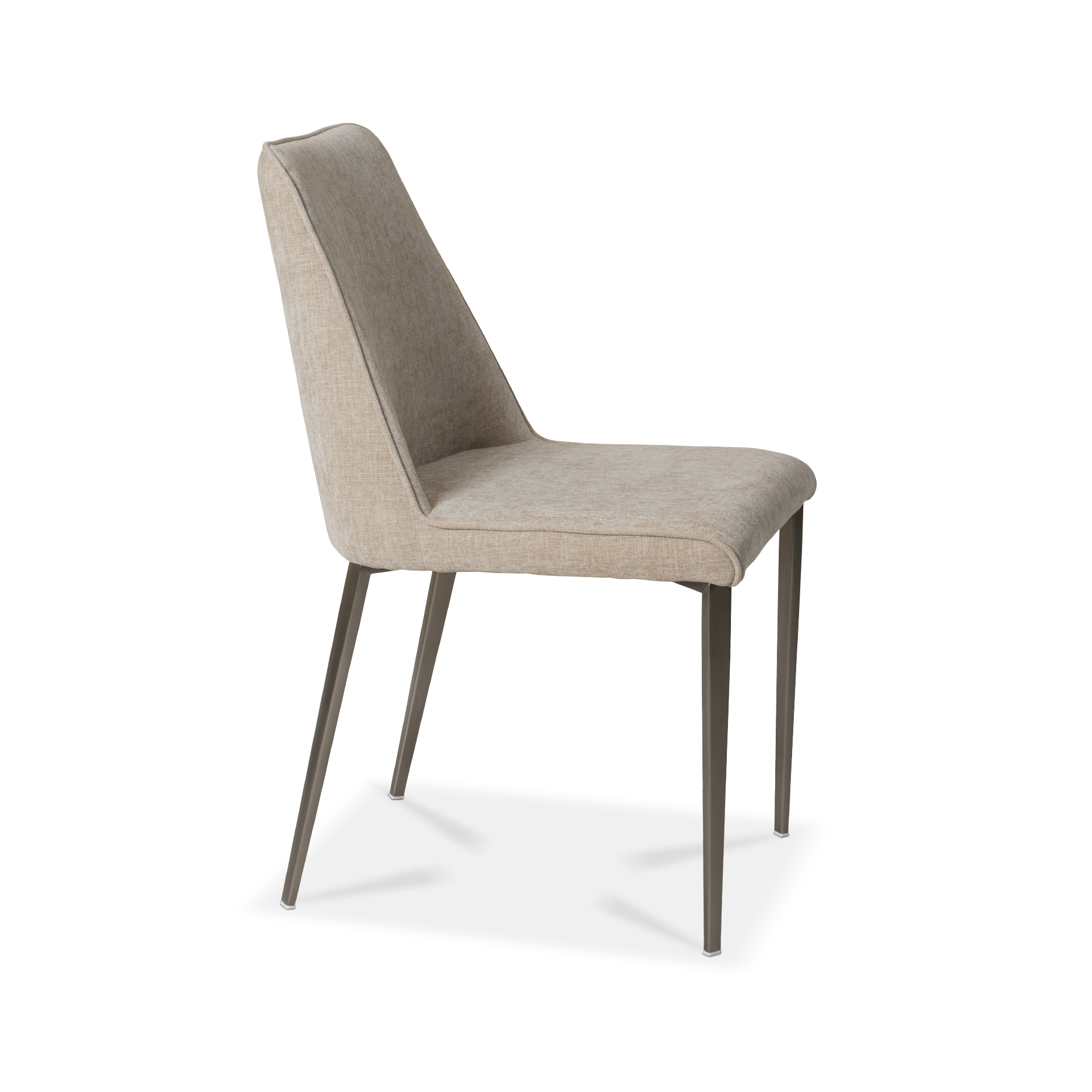 DAPHNE NATURAL NICKEL DINING CHAIR