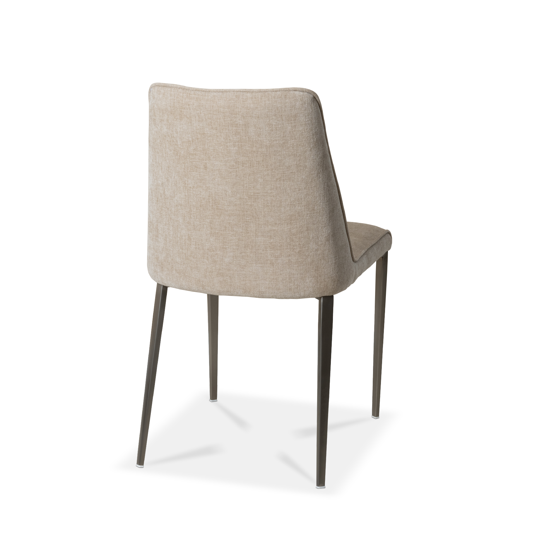 DAPHNE NATURAL NICKEL DINING CHAIR