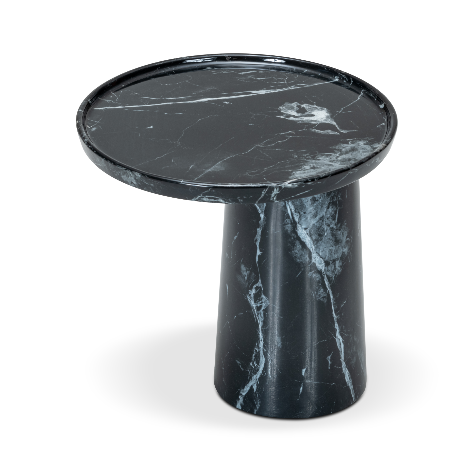 Flamara Noir Oval End Table