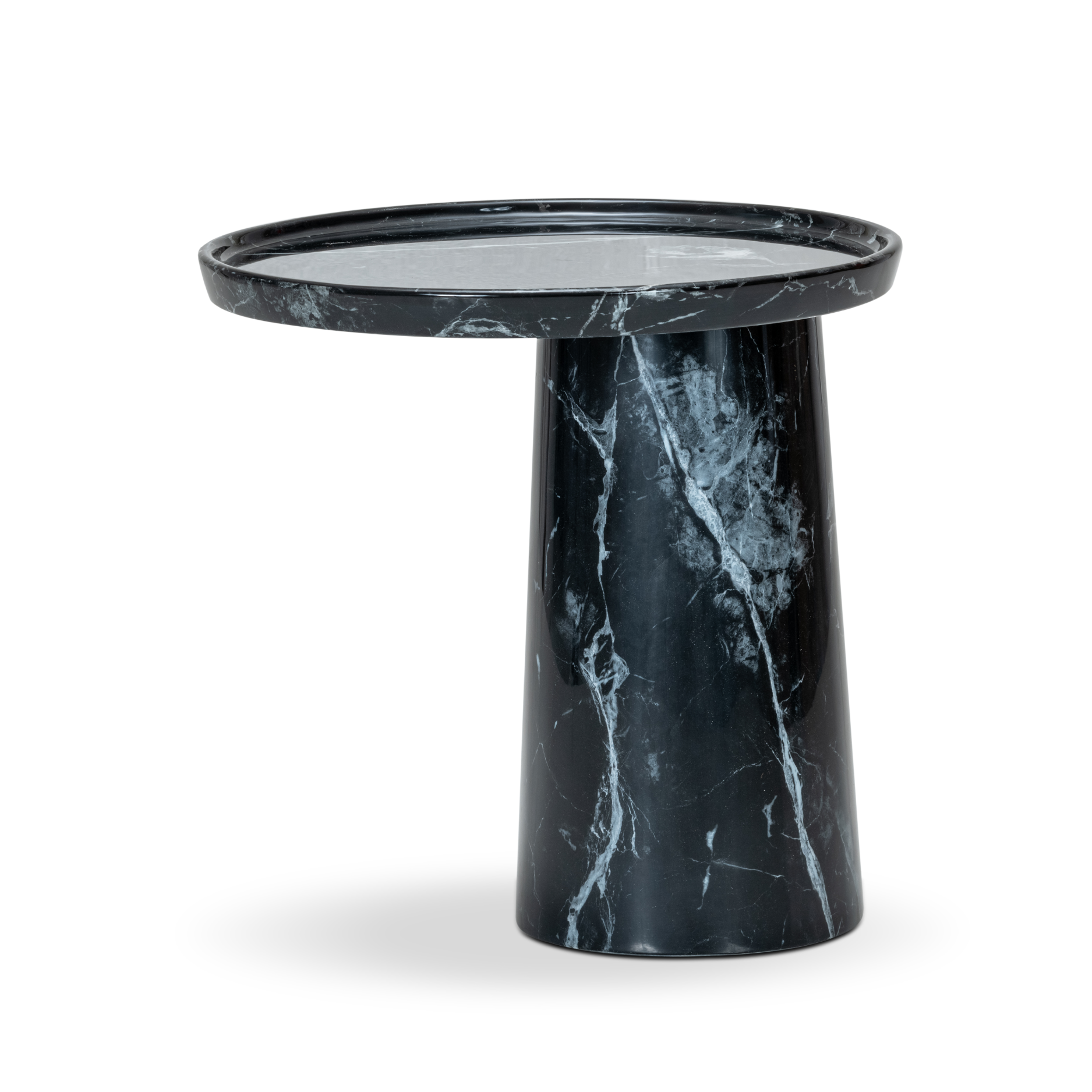 Flamara Noir Oval End Table