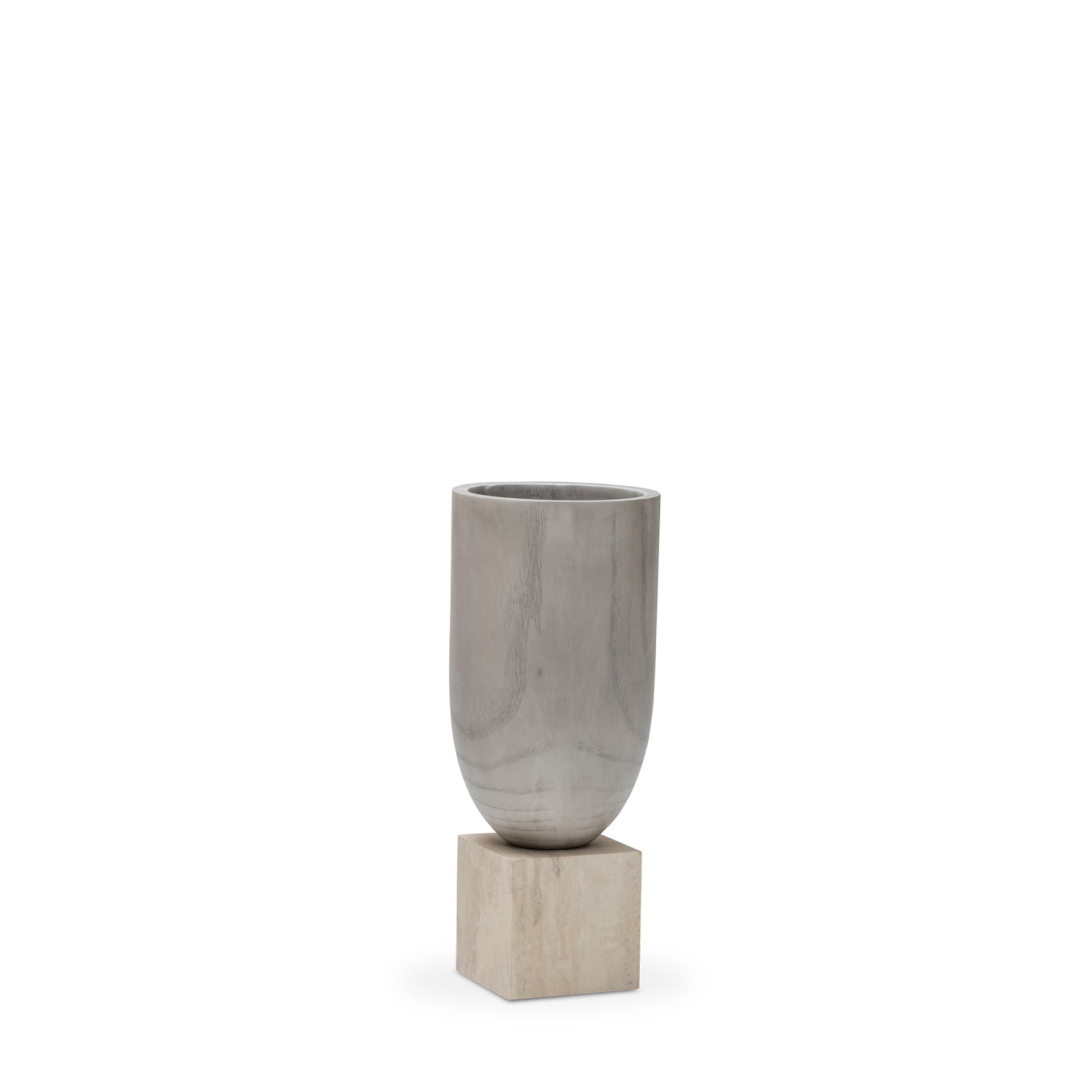 PAULA GREY GRANDE DECORATIVE VASE