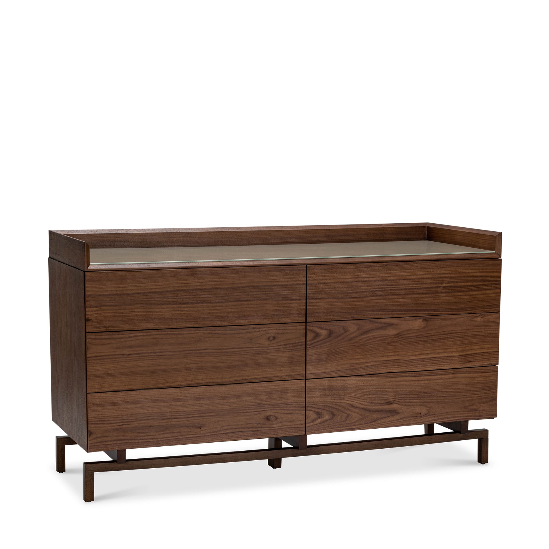 BRERA WALNUT DOUBLE DRESSER