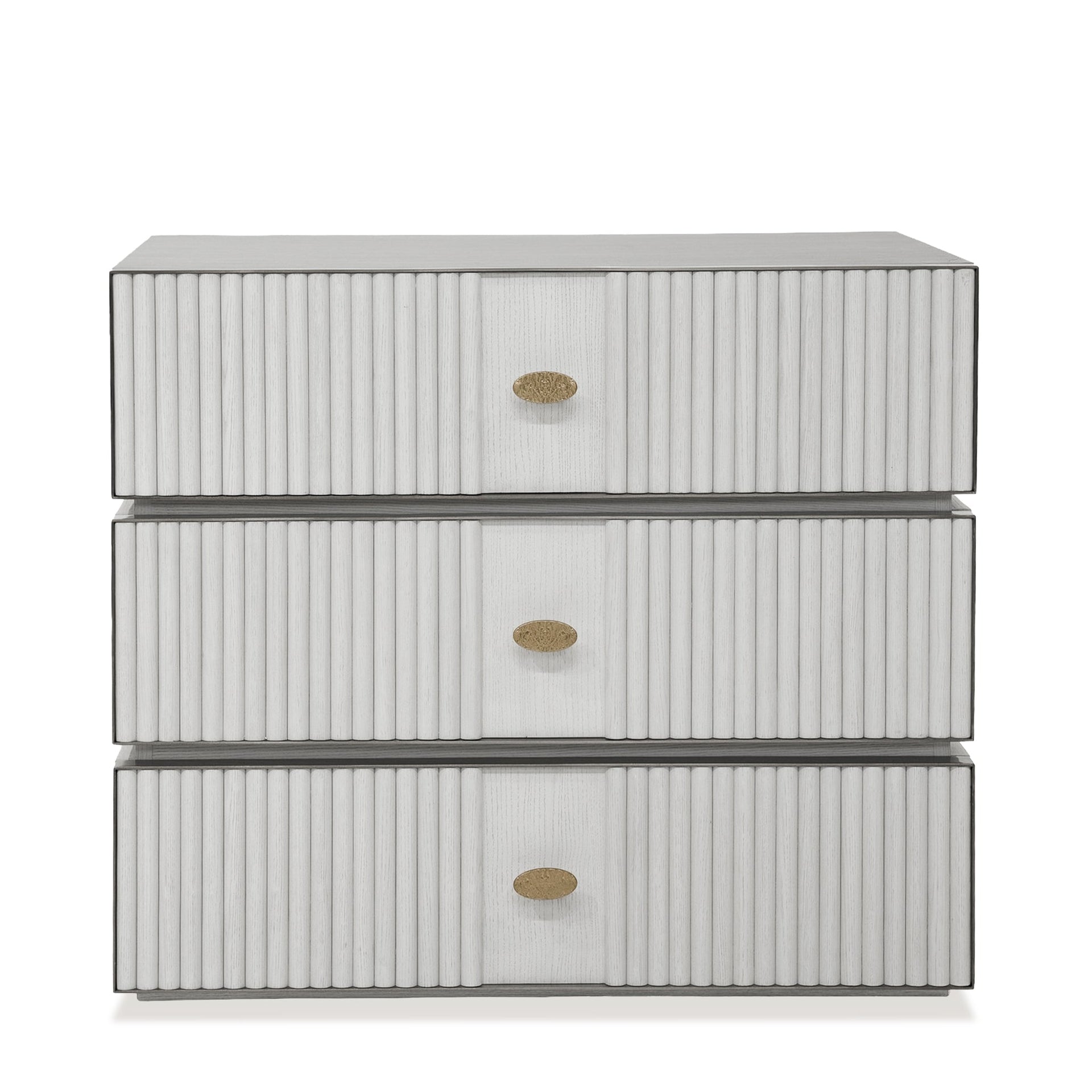 FLUTE 3-DRAWER NIGHSTAND