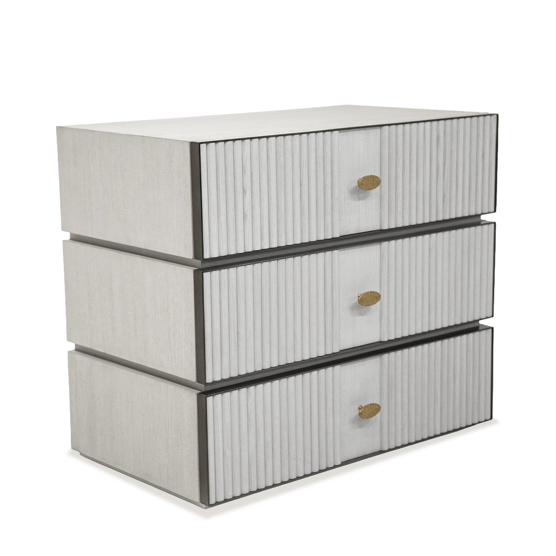 FLUTE 3-DRAWER NIGHSTAND