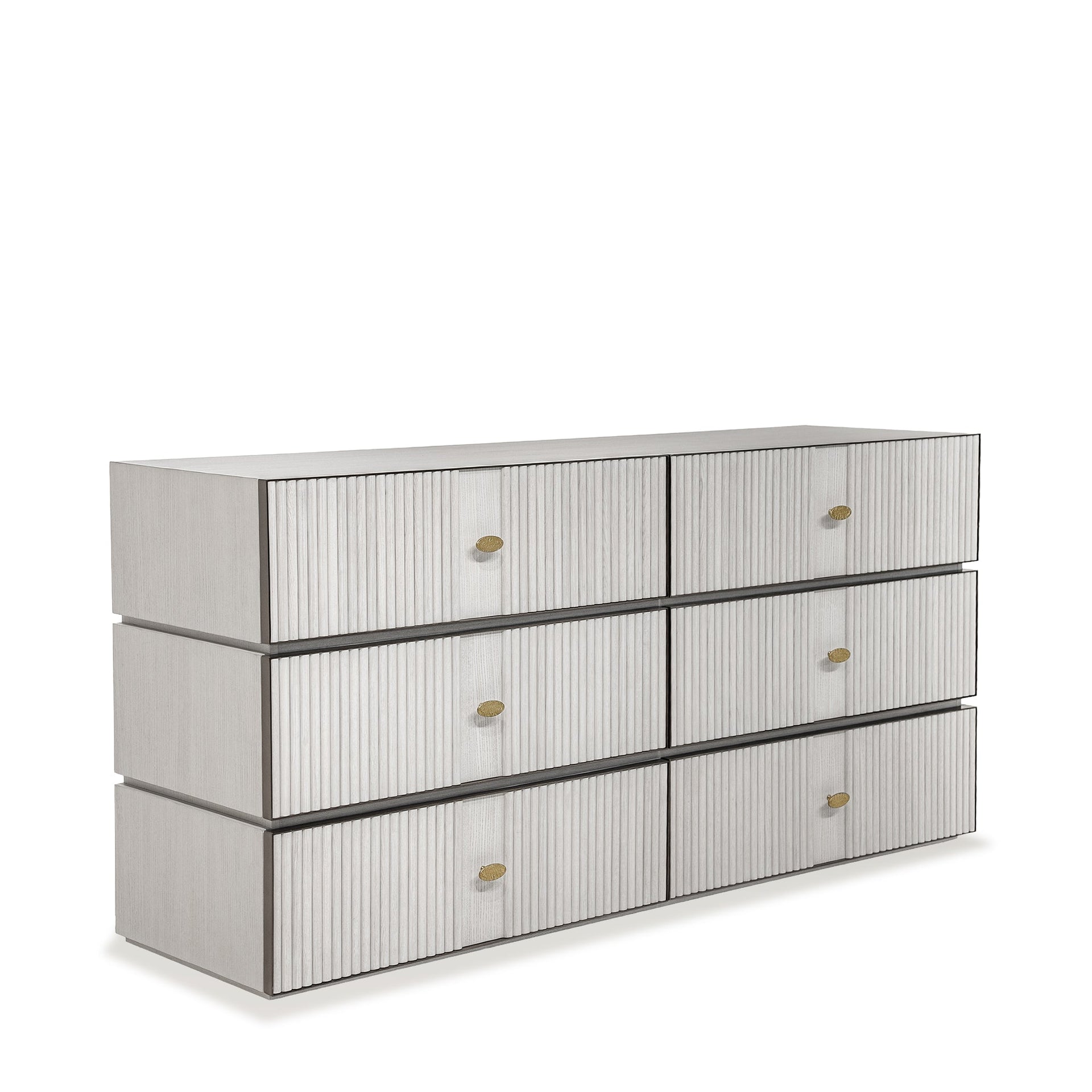 FLUTE 6-DRAWER CHEST