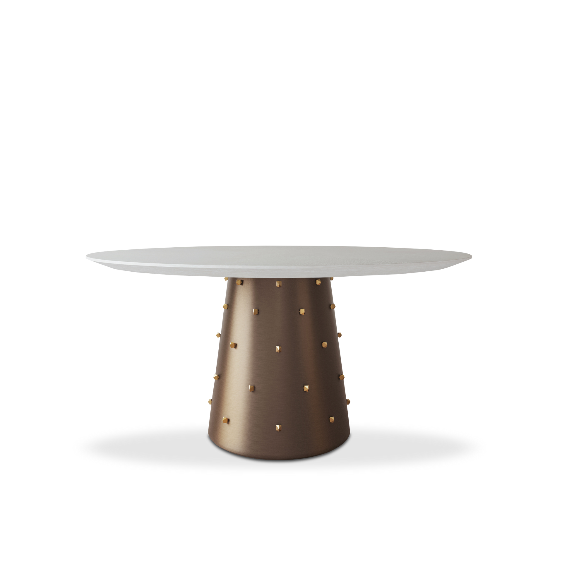 ROCHE BRASS 153 ROUND DINING TABLE