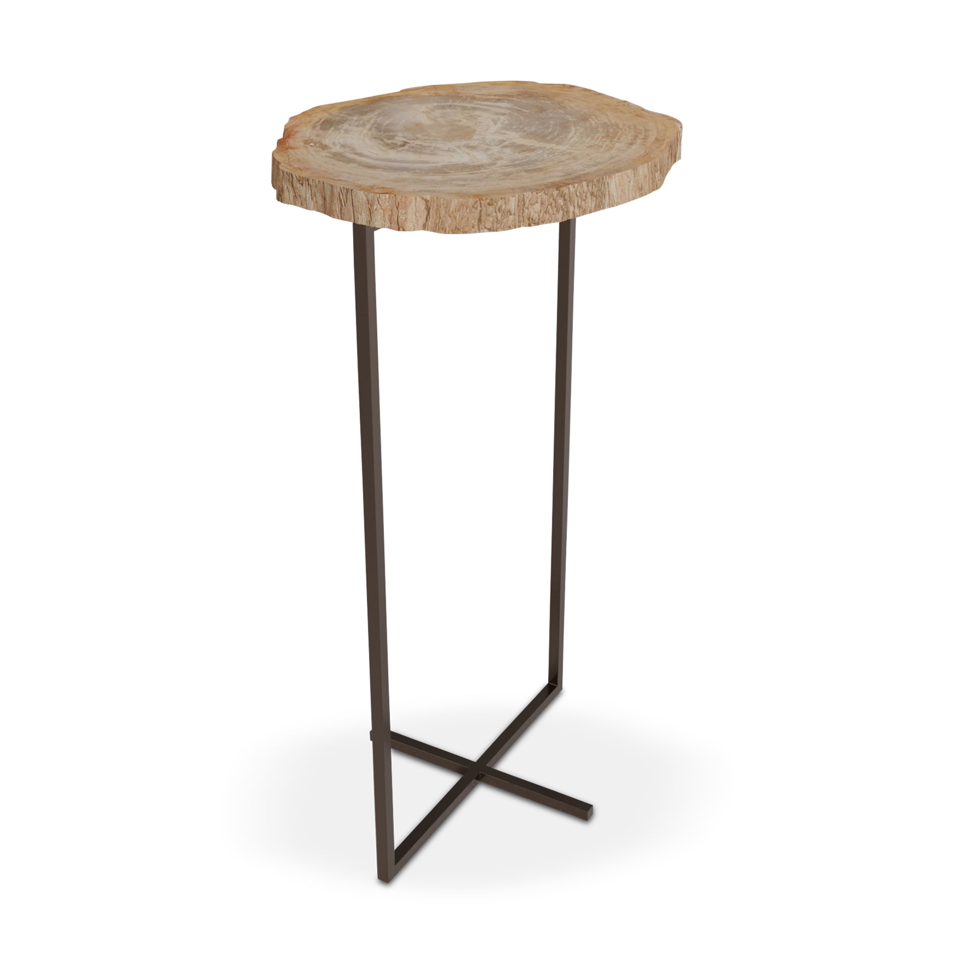 JOI BRUSHED PEWTER END
TABLE