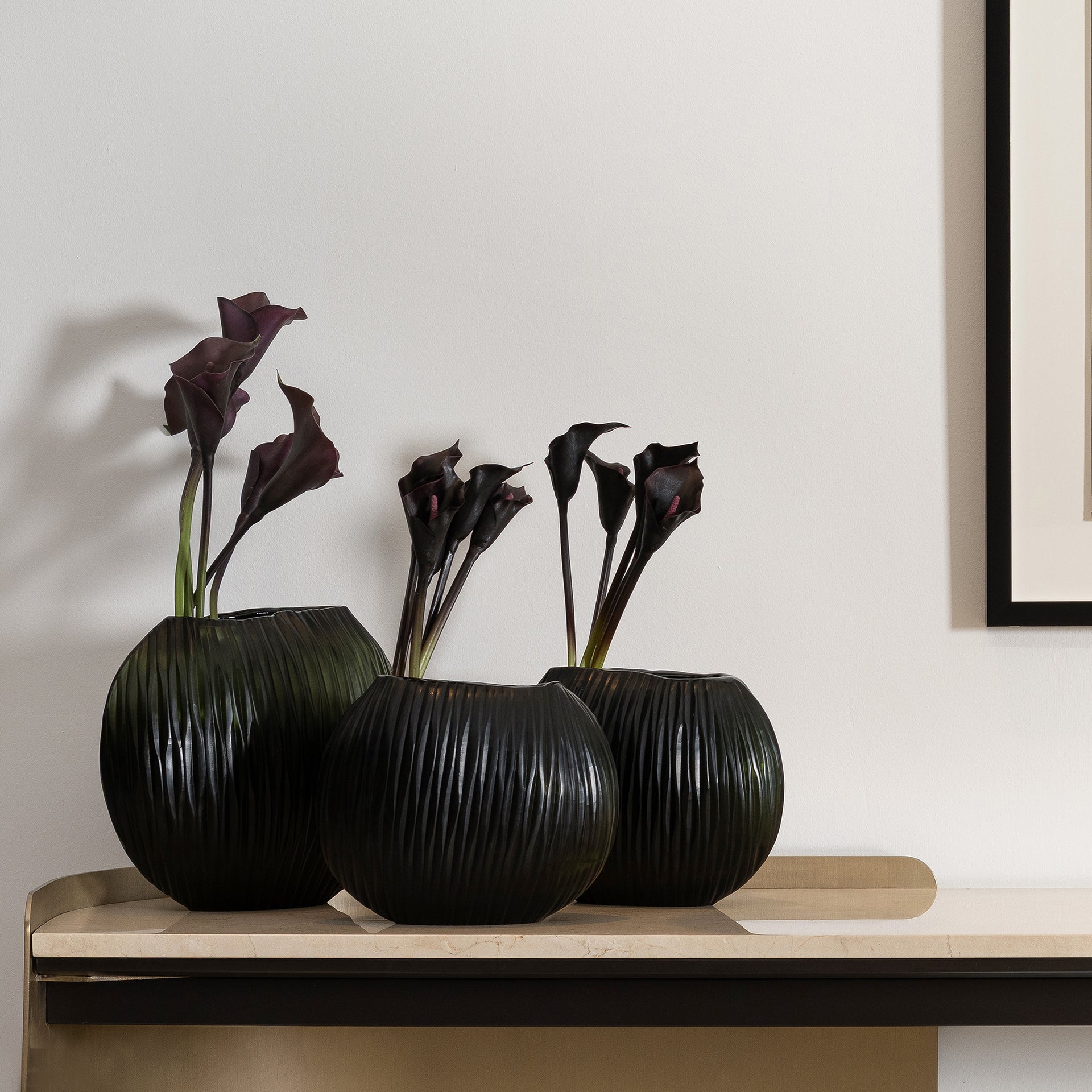 MYSTIC SLATE ROUND LARGE VASE