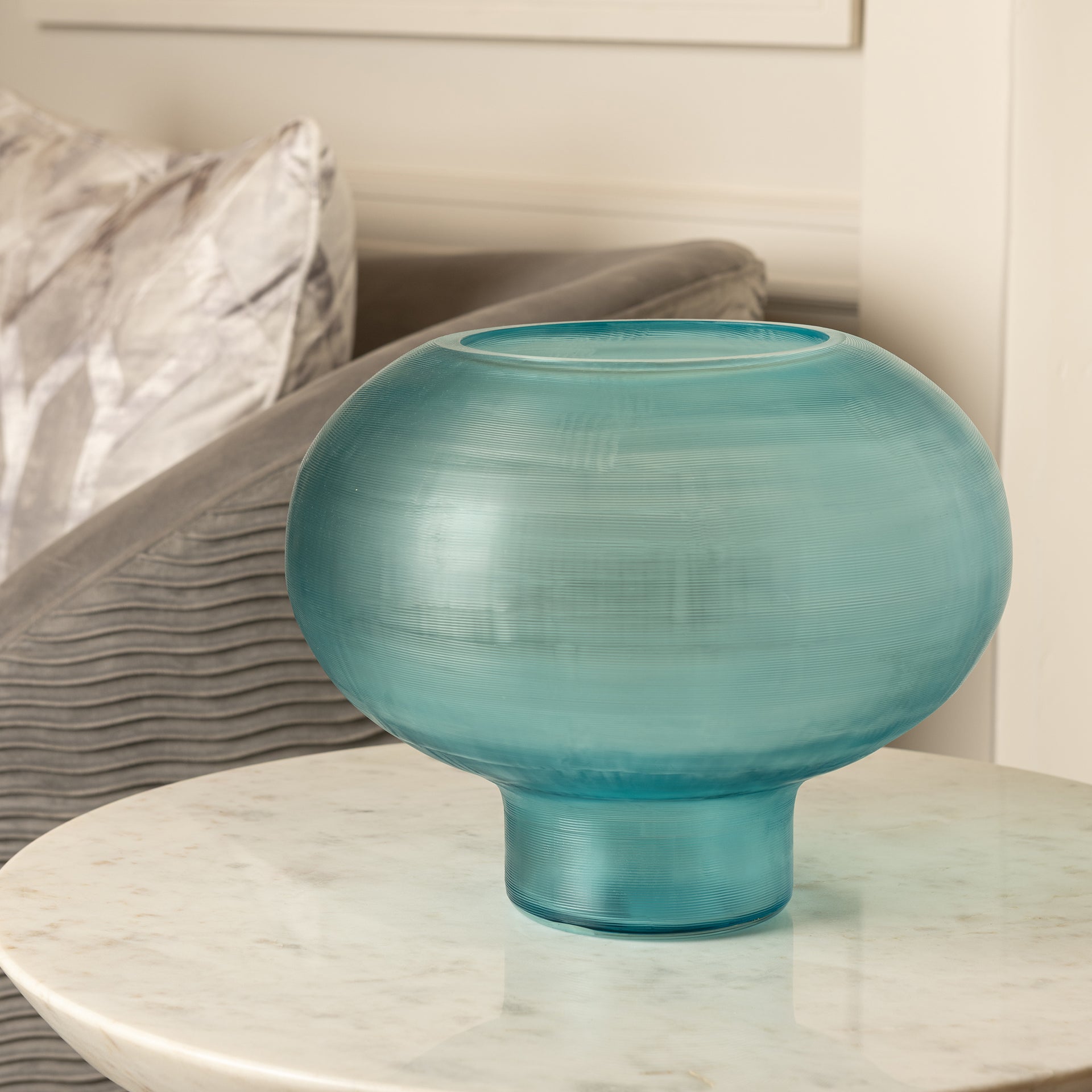 BLUE HAVEN ROUND VASE