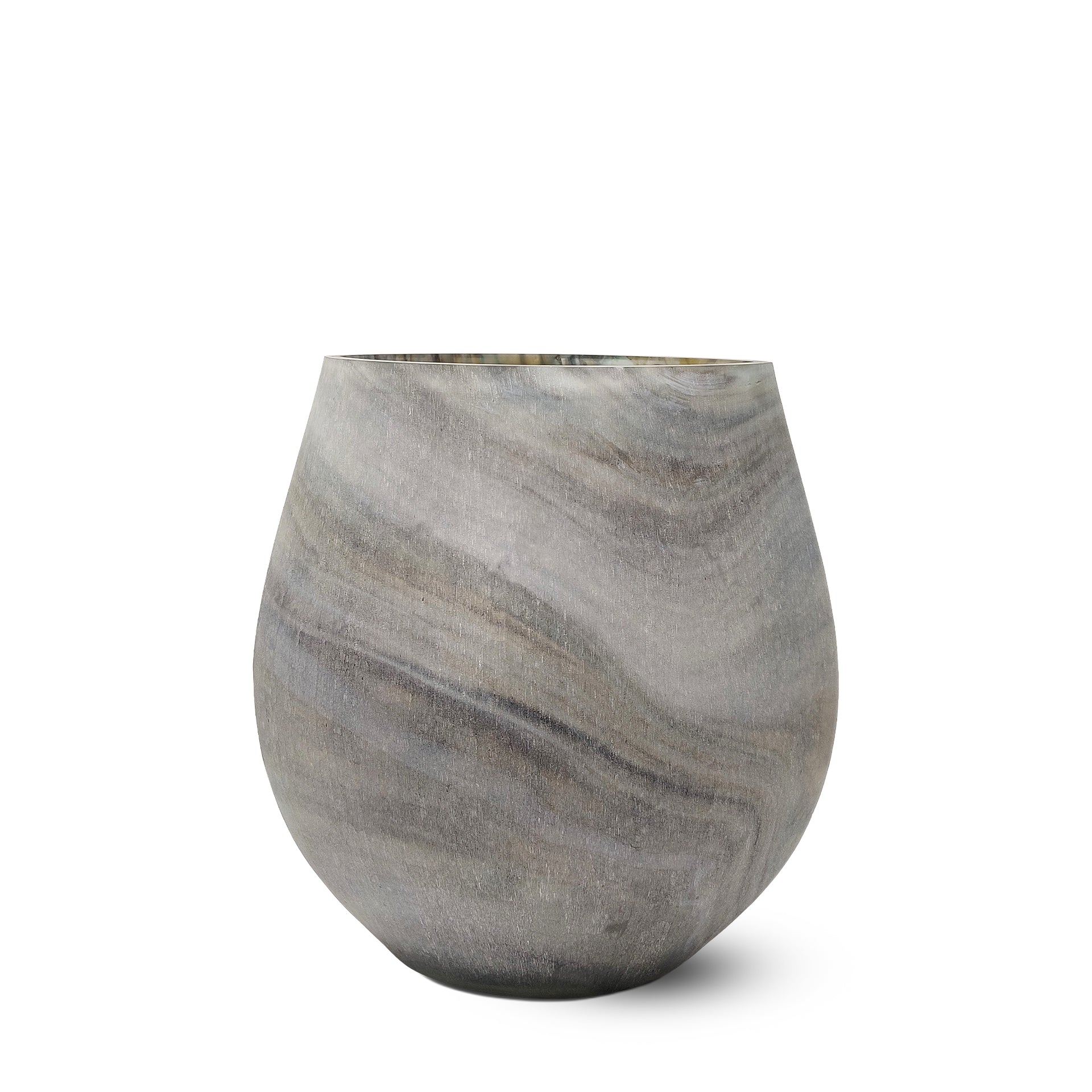 IVORY CHARM LOW VASE