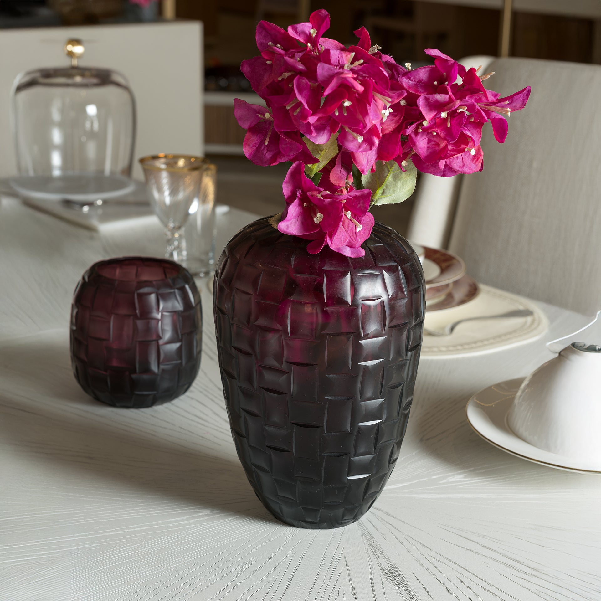 SOFT ORCHID TALL VASE