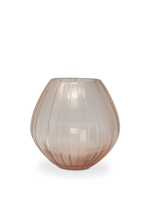 PEACH RADIANCE LOW VASE